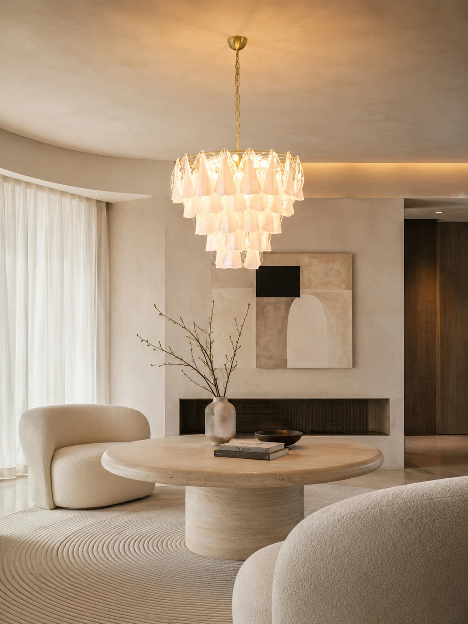 Lunara White Chandelier - Image 2