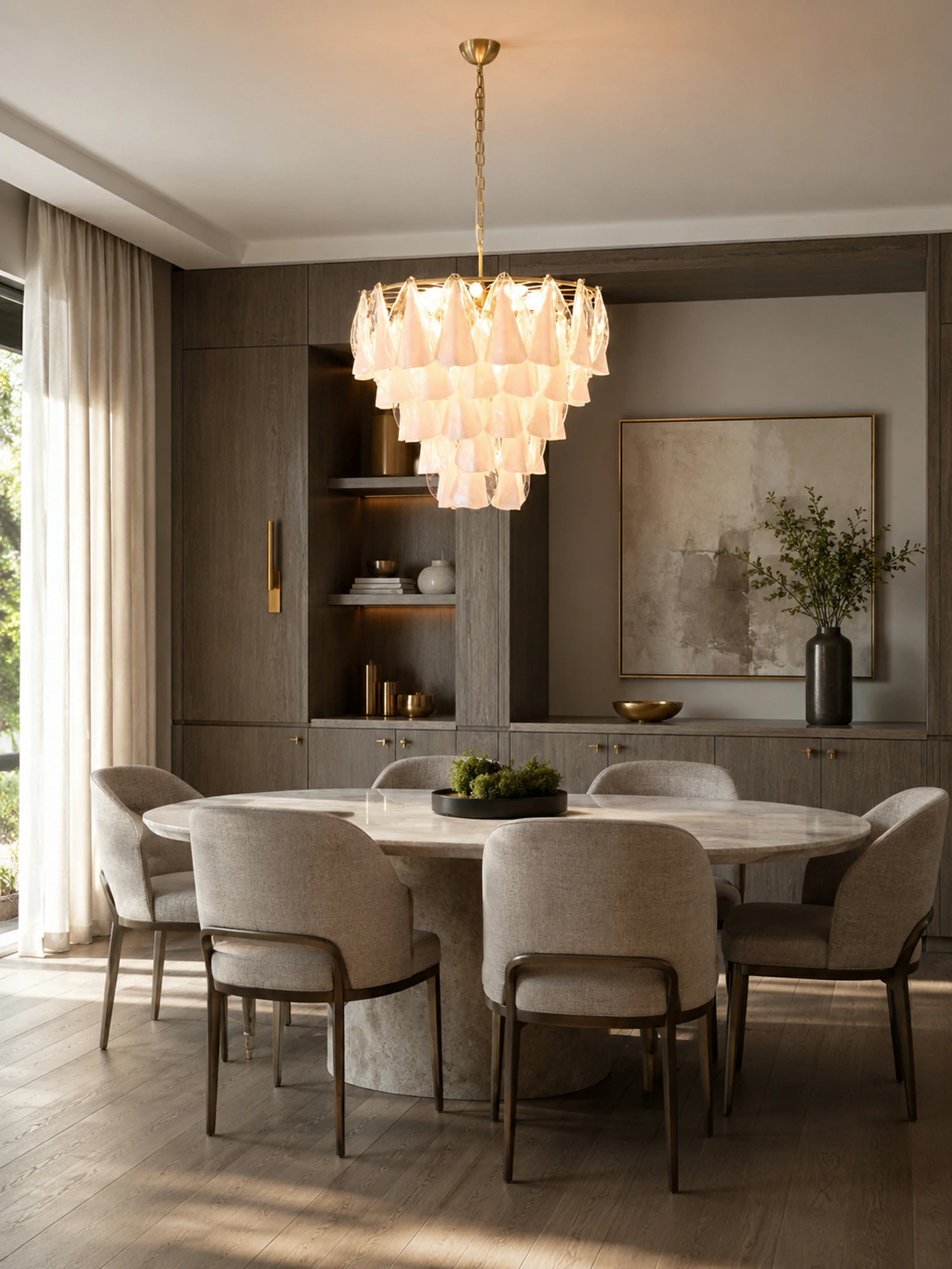 Lunara White Chandelier - Image 4