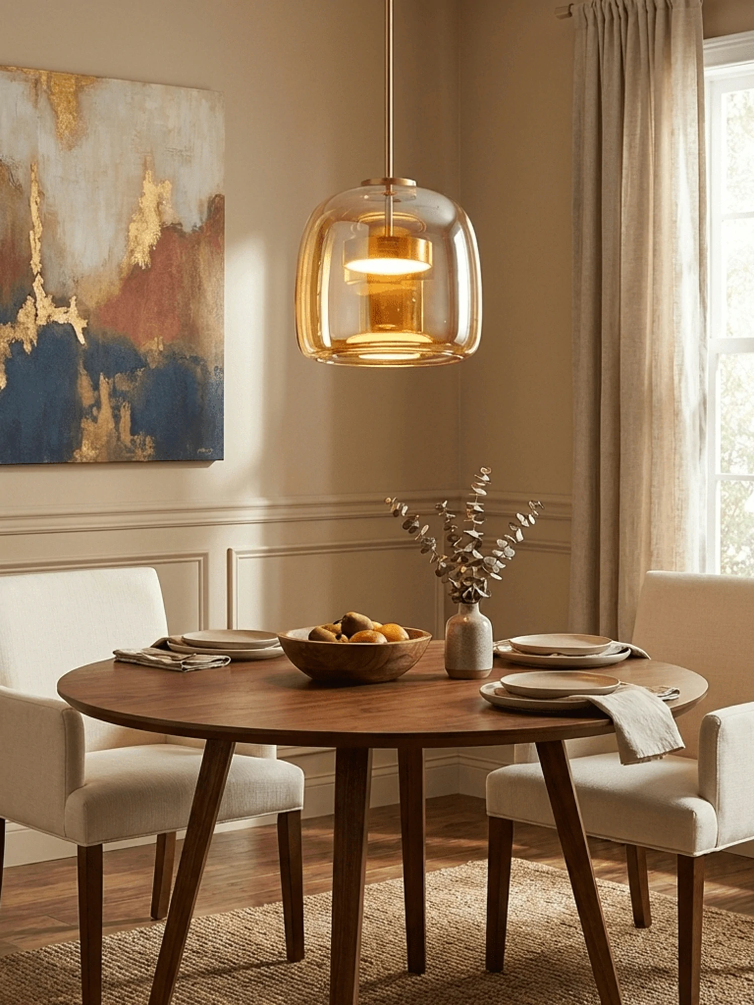 Metro Sphere Glass Pendant Lamp - Image 3
