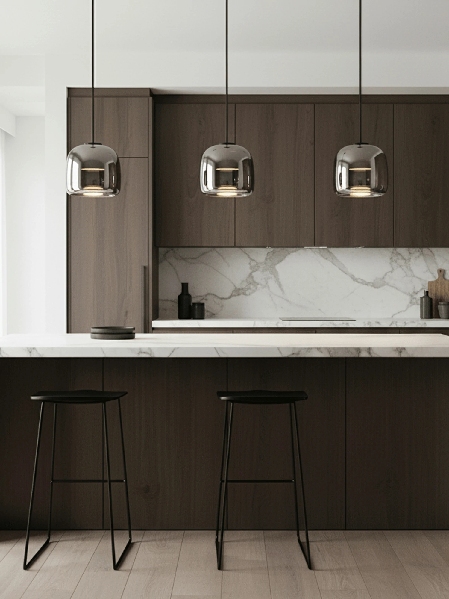 Metro Sphere Glass Pendant Lamp - Image 7