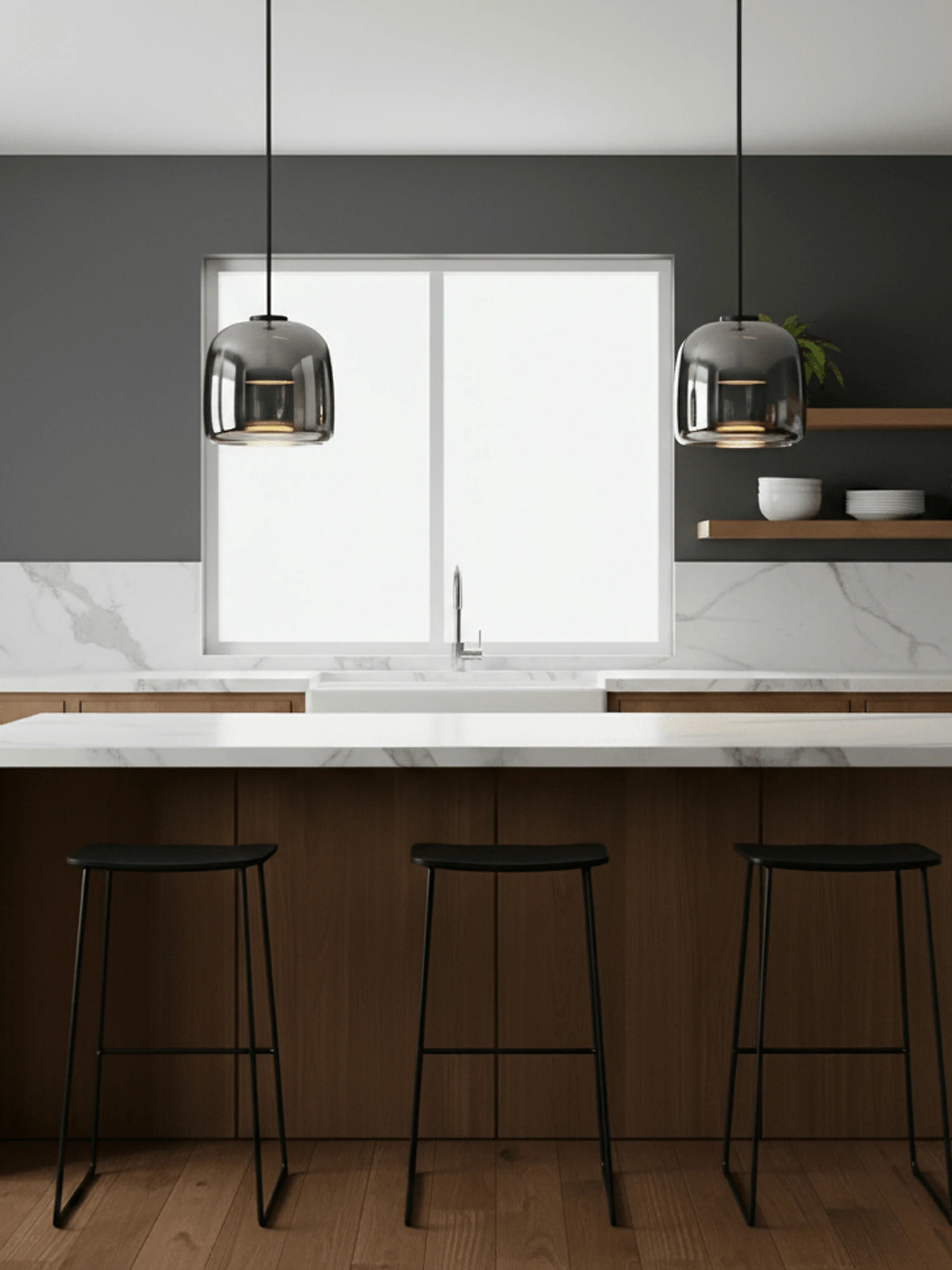 Metro Sphere Glass Pendant Lamp - Image 13