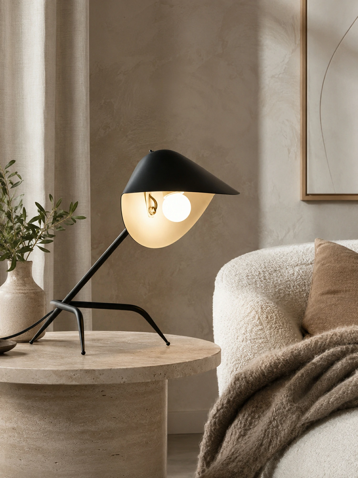 Modern Tripod Table Lamp - Image 6