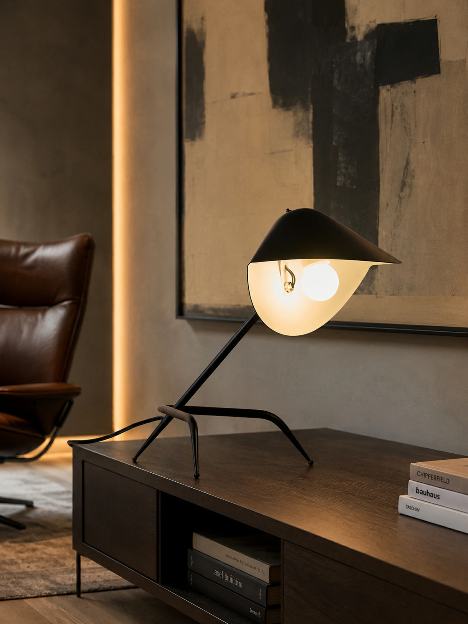 Modern Tripod Table Lamp - Image 7