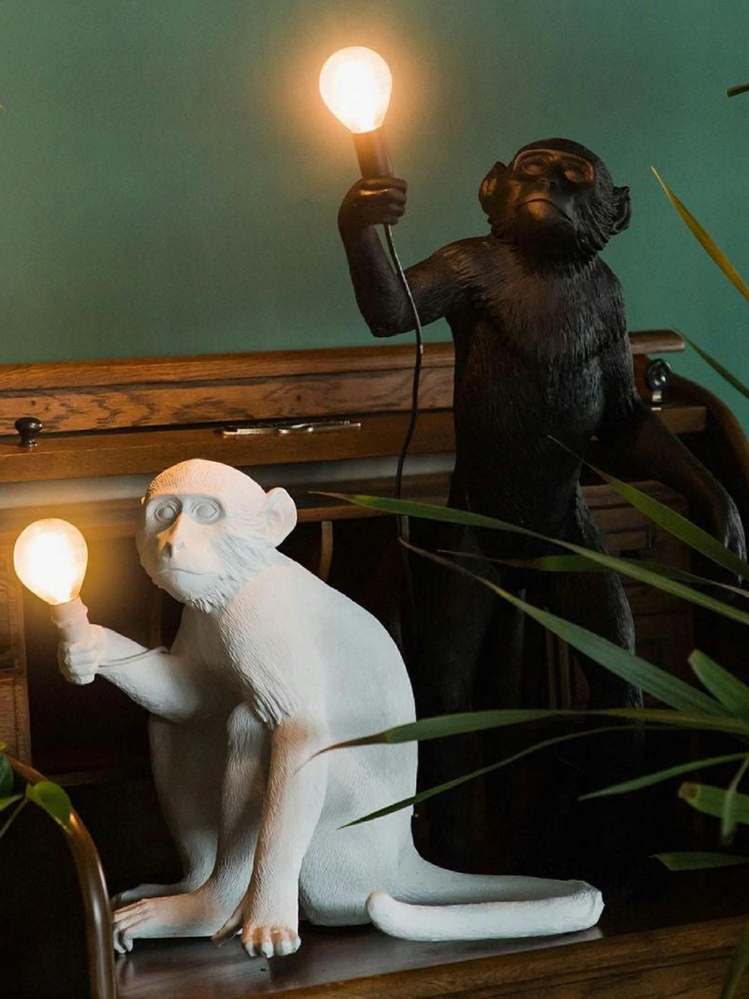 Monkey Resin Table Lamp - Image 6