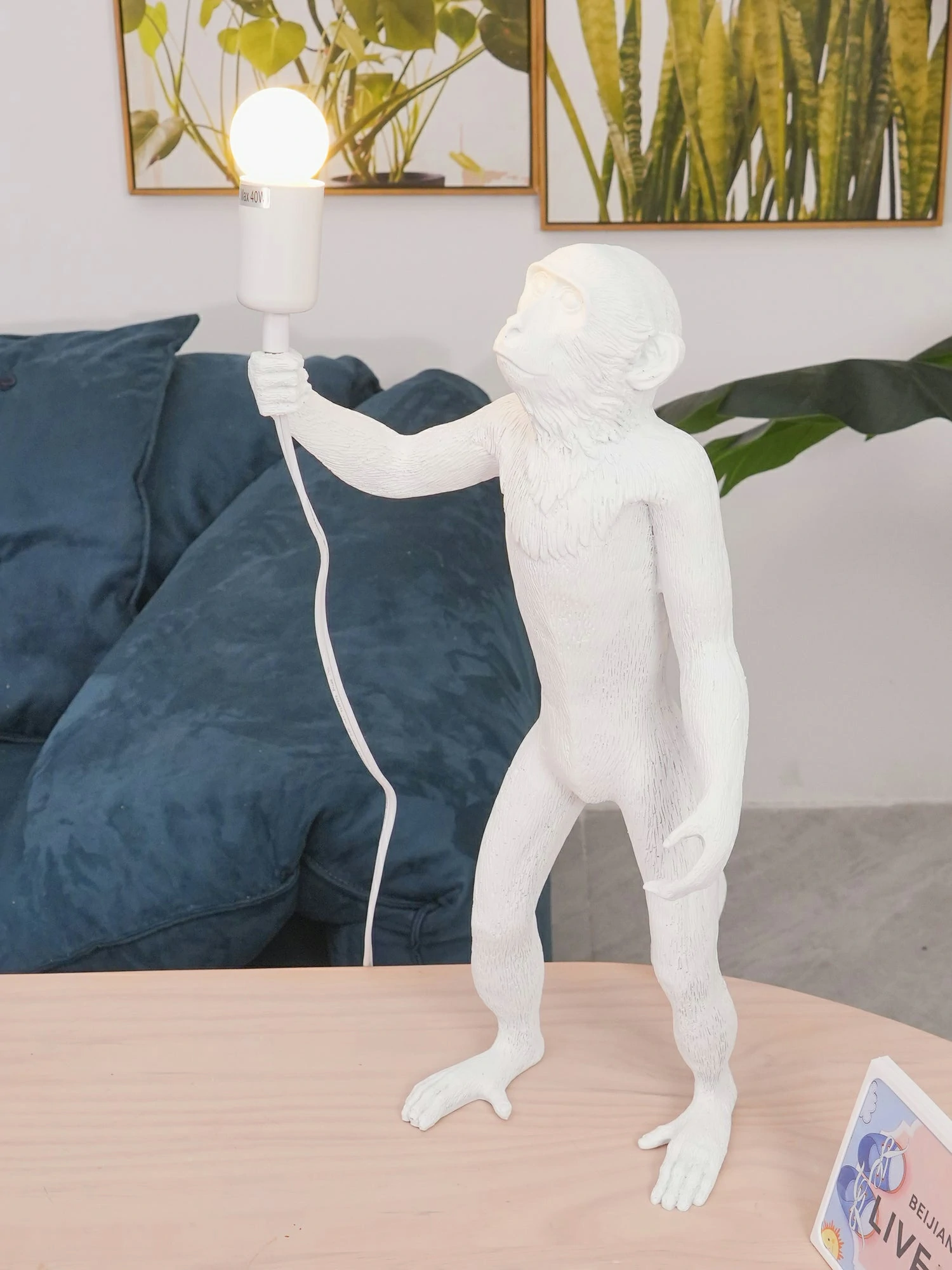 Monkey Resin Table Lamp - Image 4