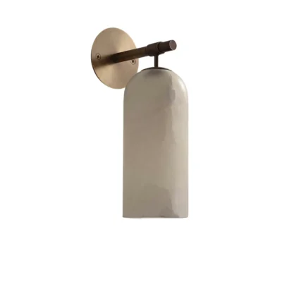 Pillar Alabaster Wall Sconce