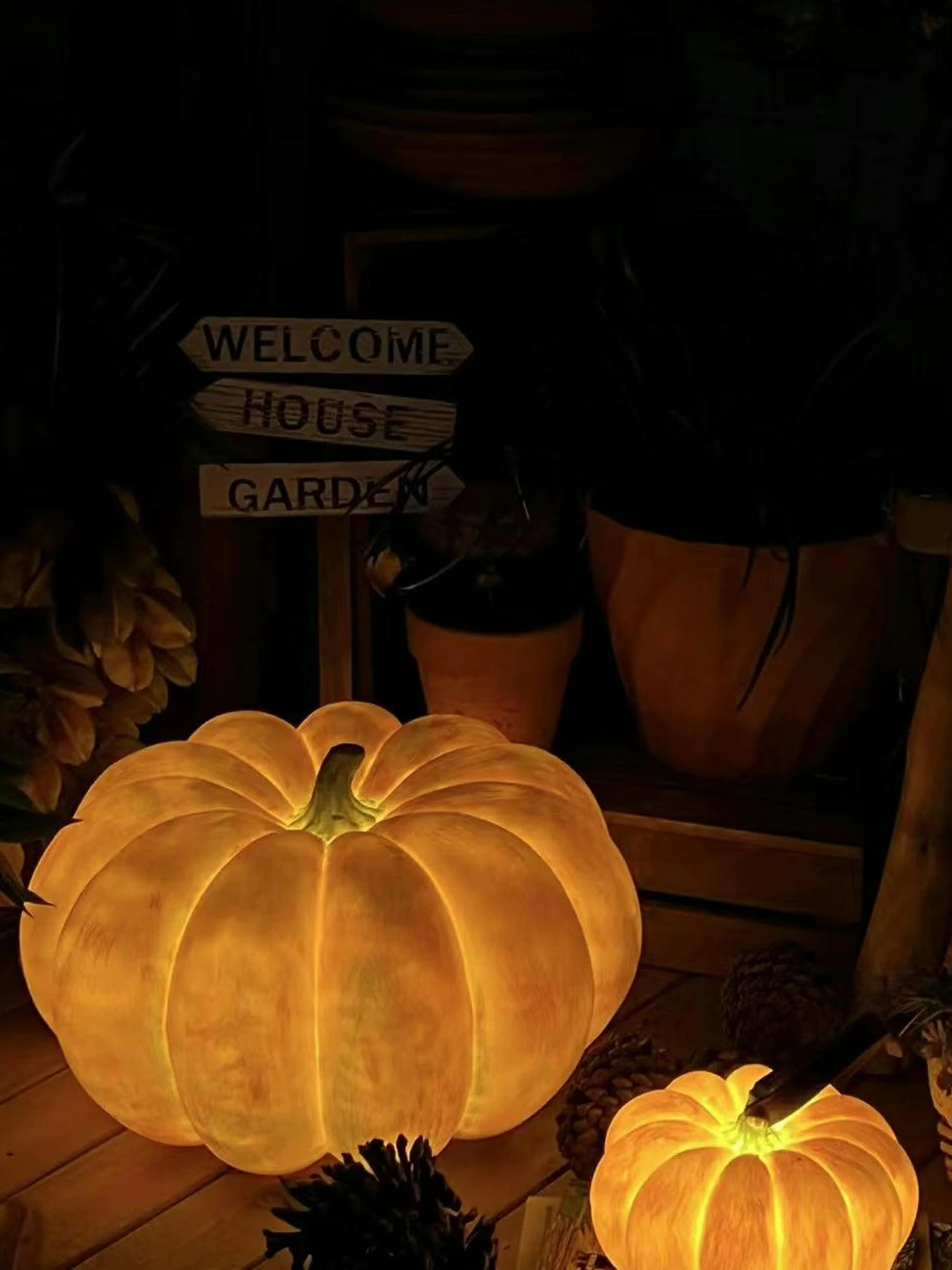 Portable Pumpkin Table Lamp - Image 2