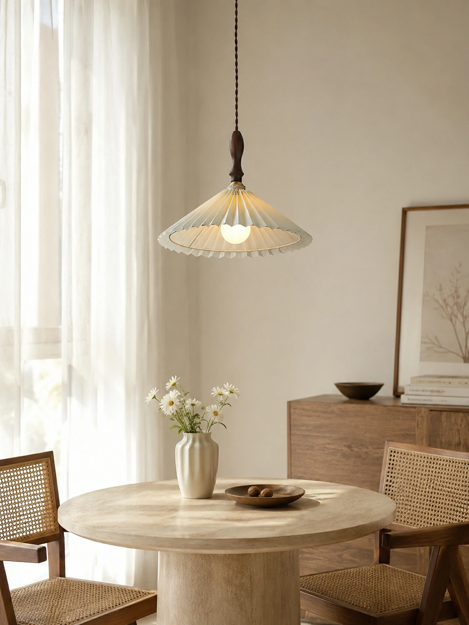 Prairie Pleated Pendant Lamp - Image 2