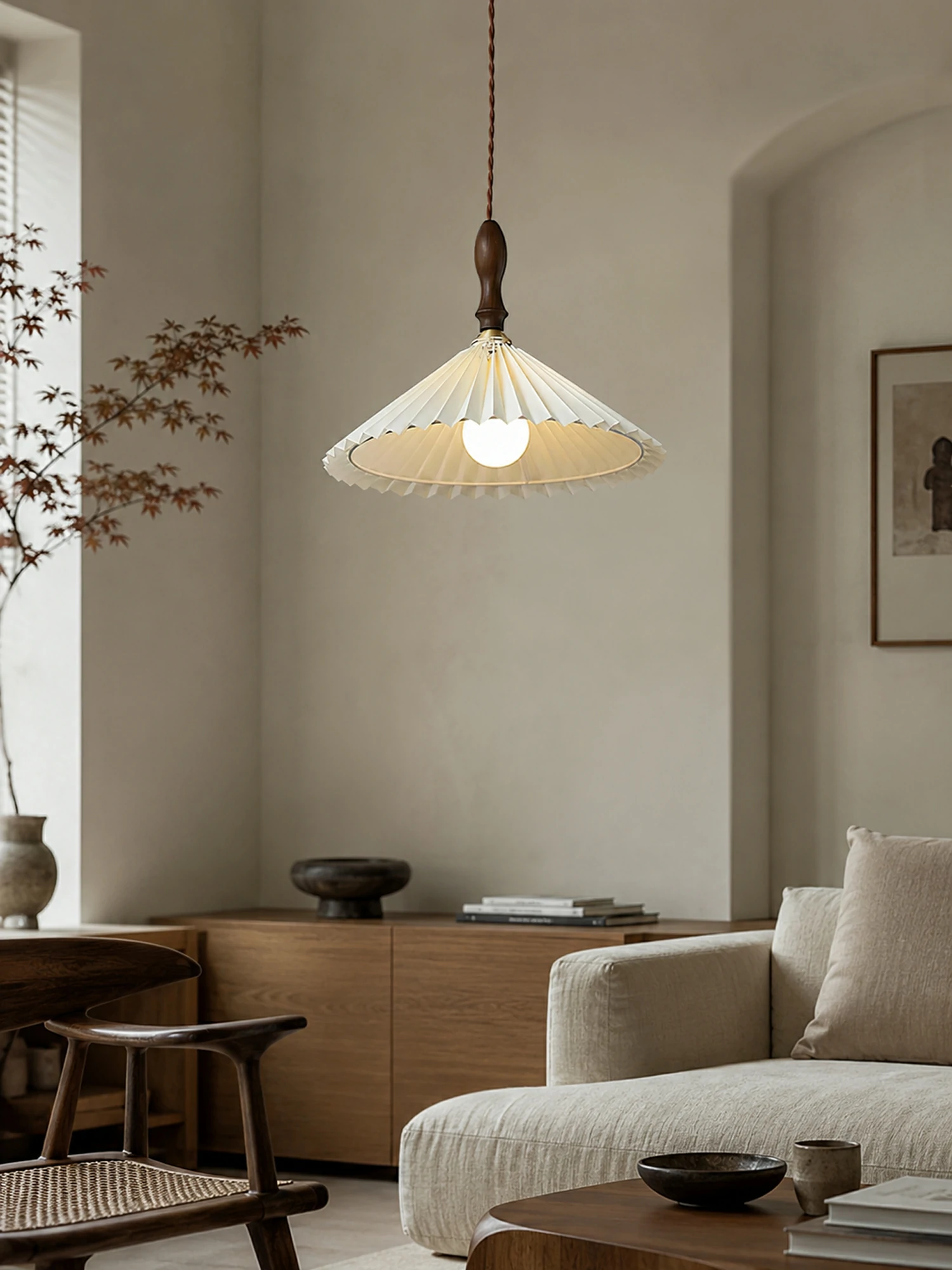 Prairie Pleated Pendant Lamp - Image 8