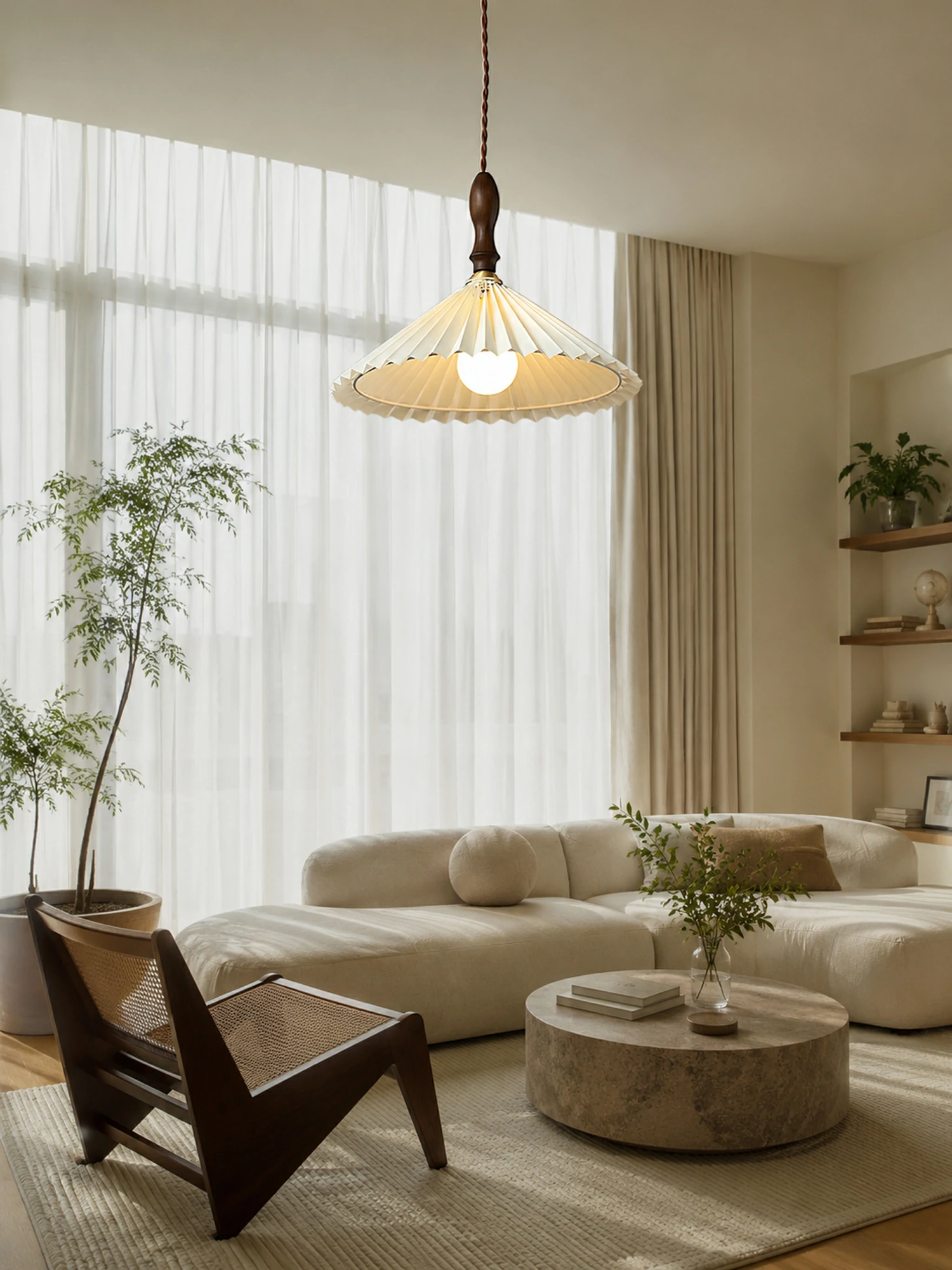 Prairie Pleated Pendant Lamp - Image 3