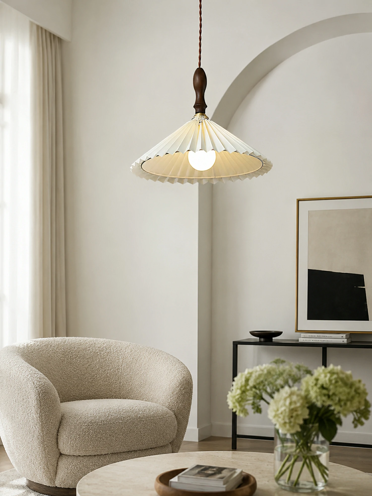Prairie Pleated Pendant Lamp - Image 7
