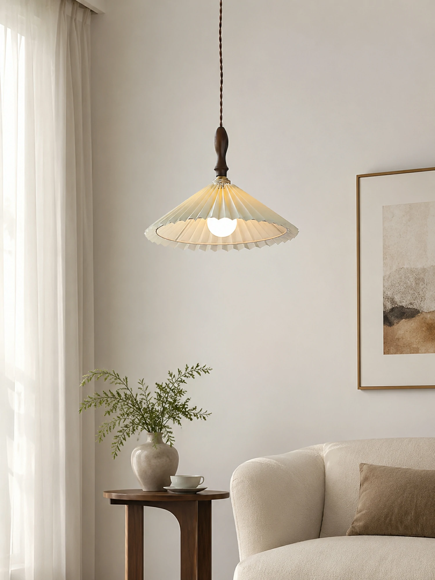Prairie Pleated Pendant Lamp - Image 6