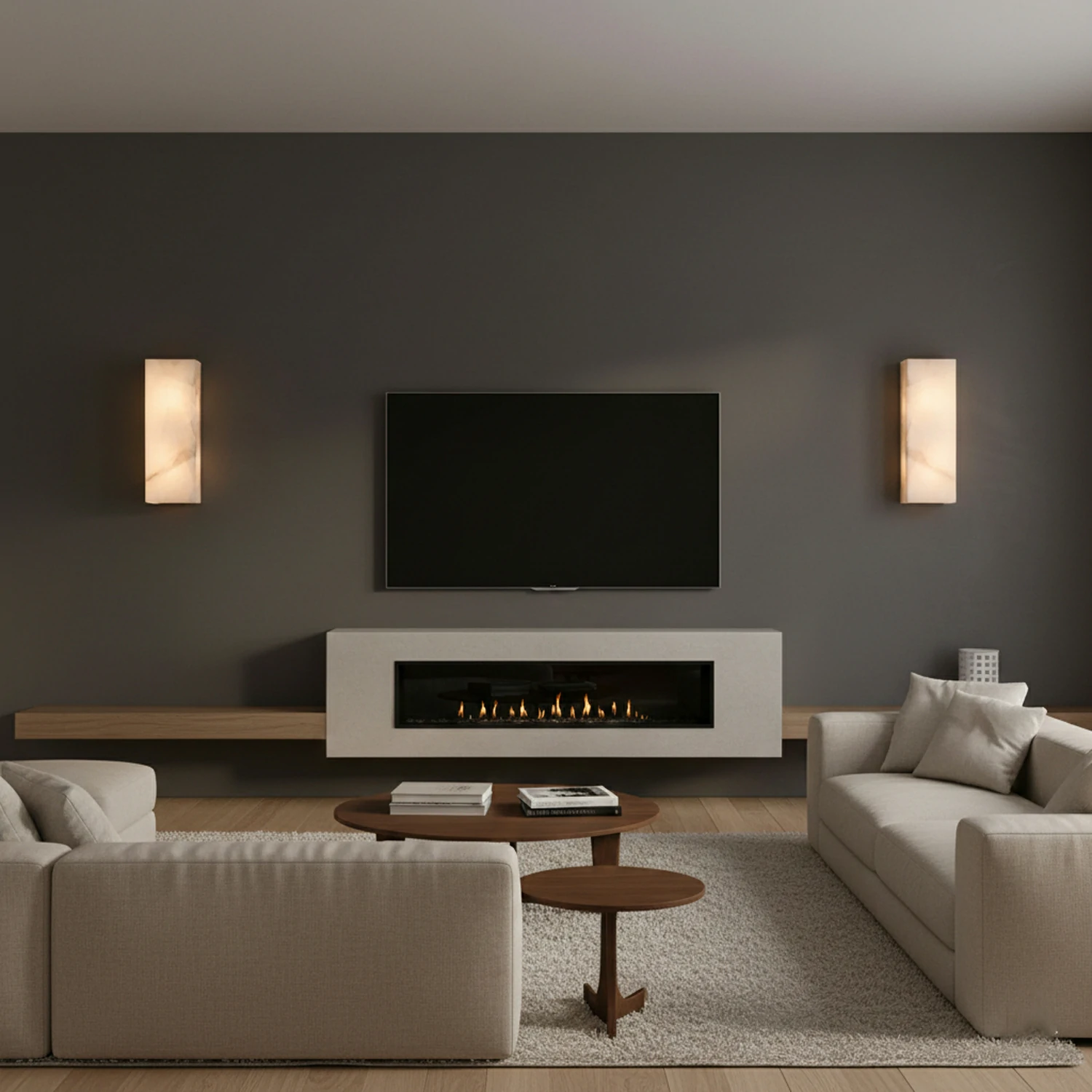 Rectangular Alabaster Wall Sconce - Image 14