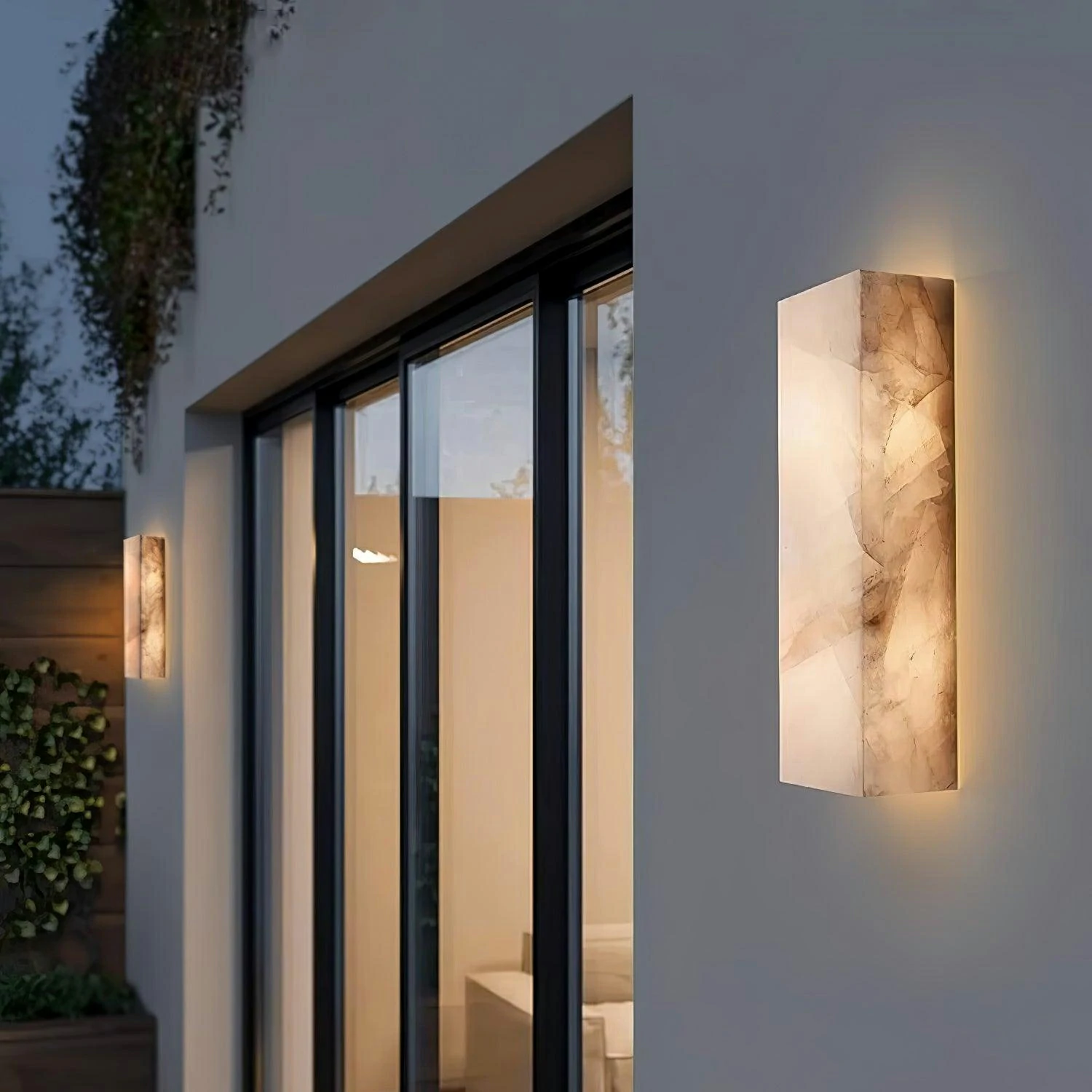 Rectangular Alabaster Wall Sconce - Image 6