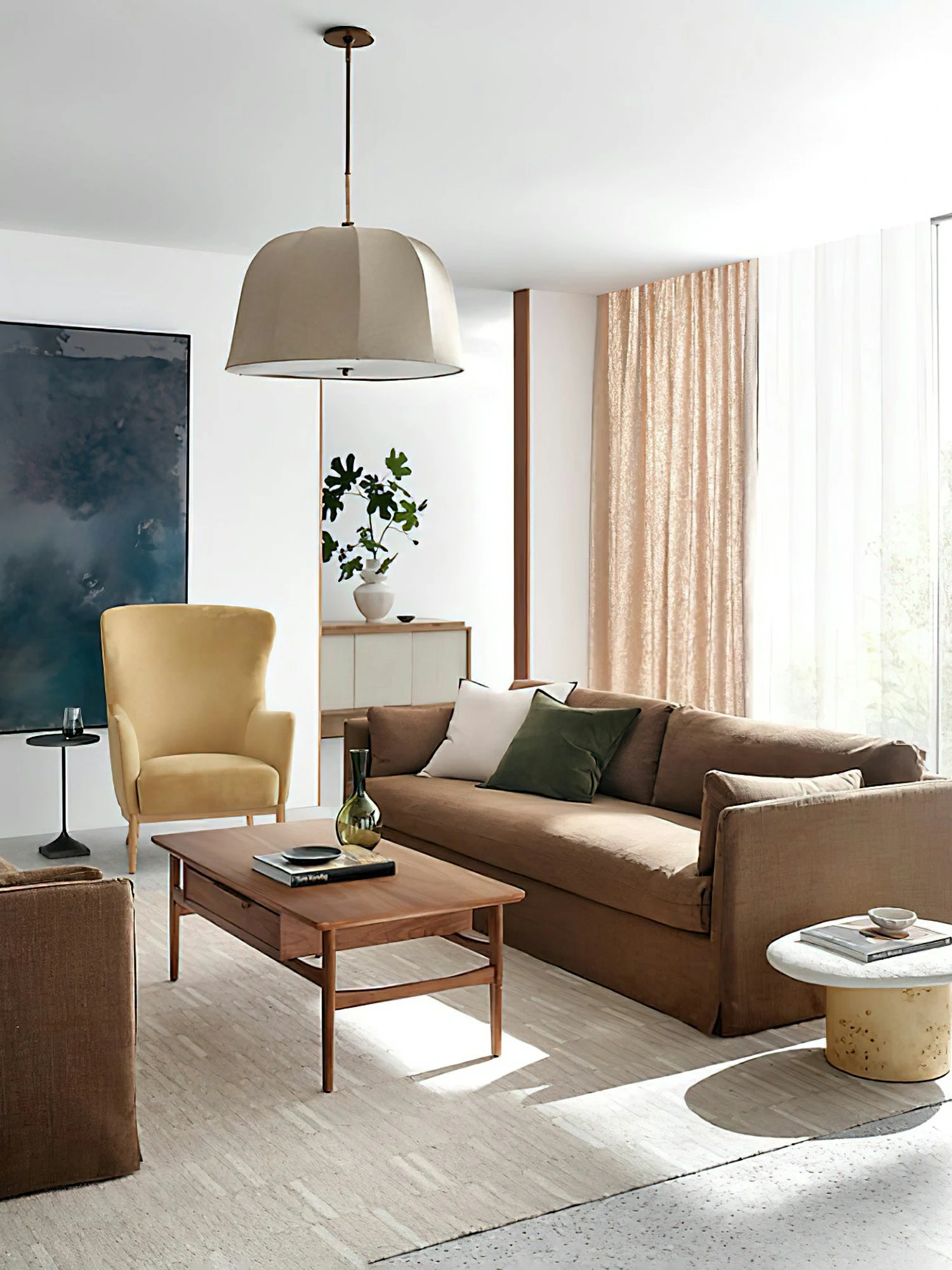 Sienna Linen Pendant Lamp - Image 6