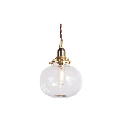 Small Retro Handmade Glass Pendant Light