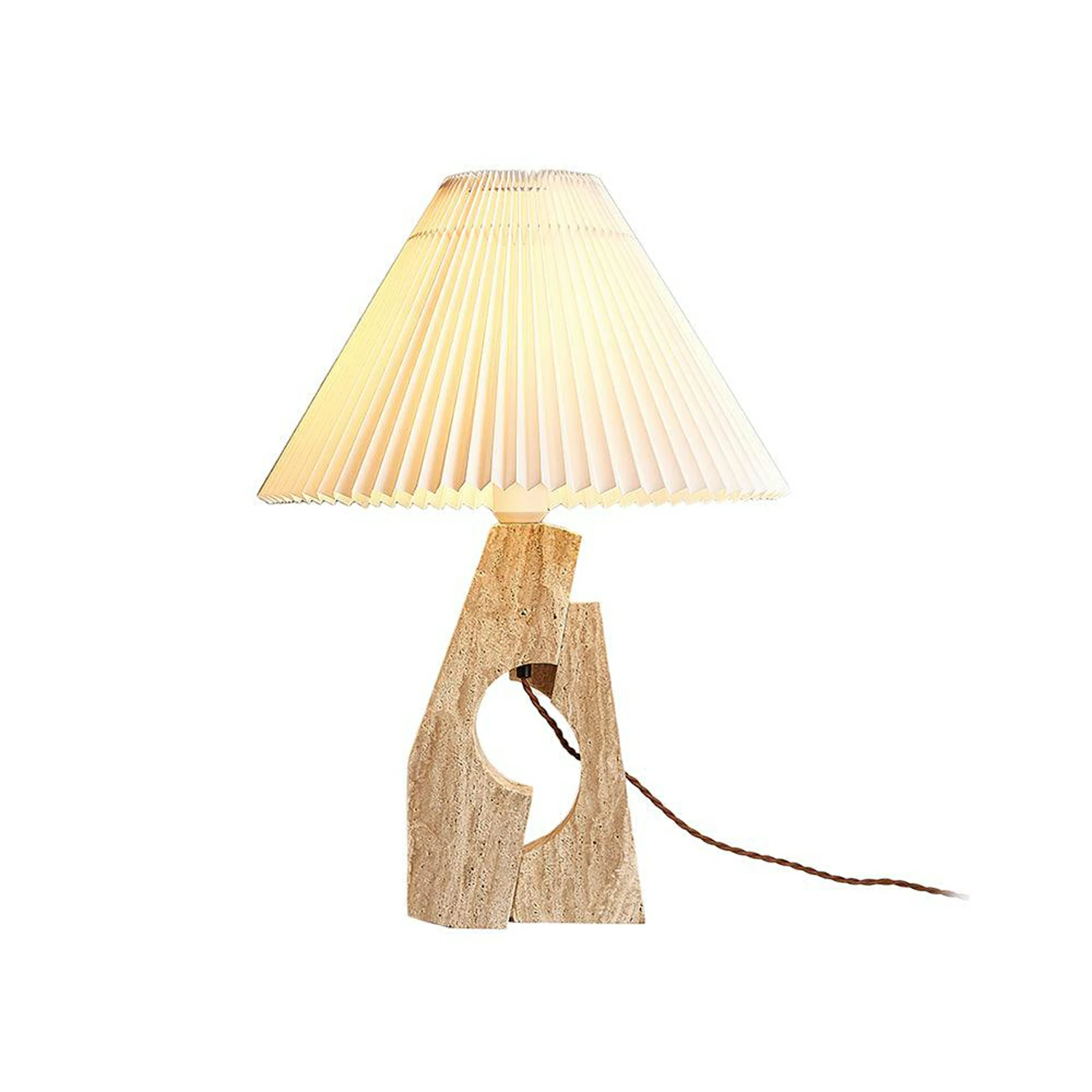 Stone Pillar Table Lamp