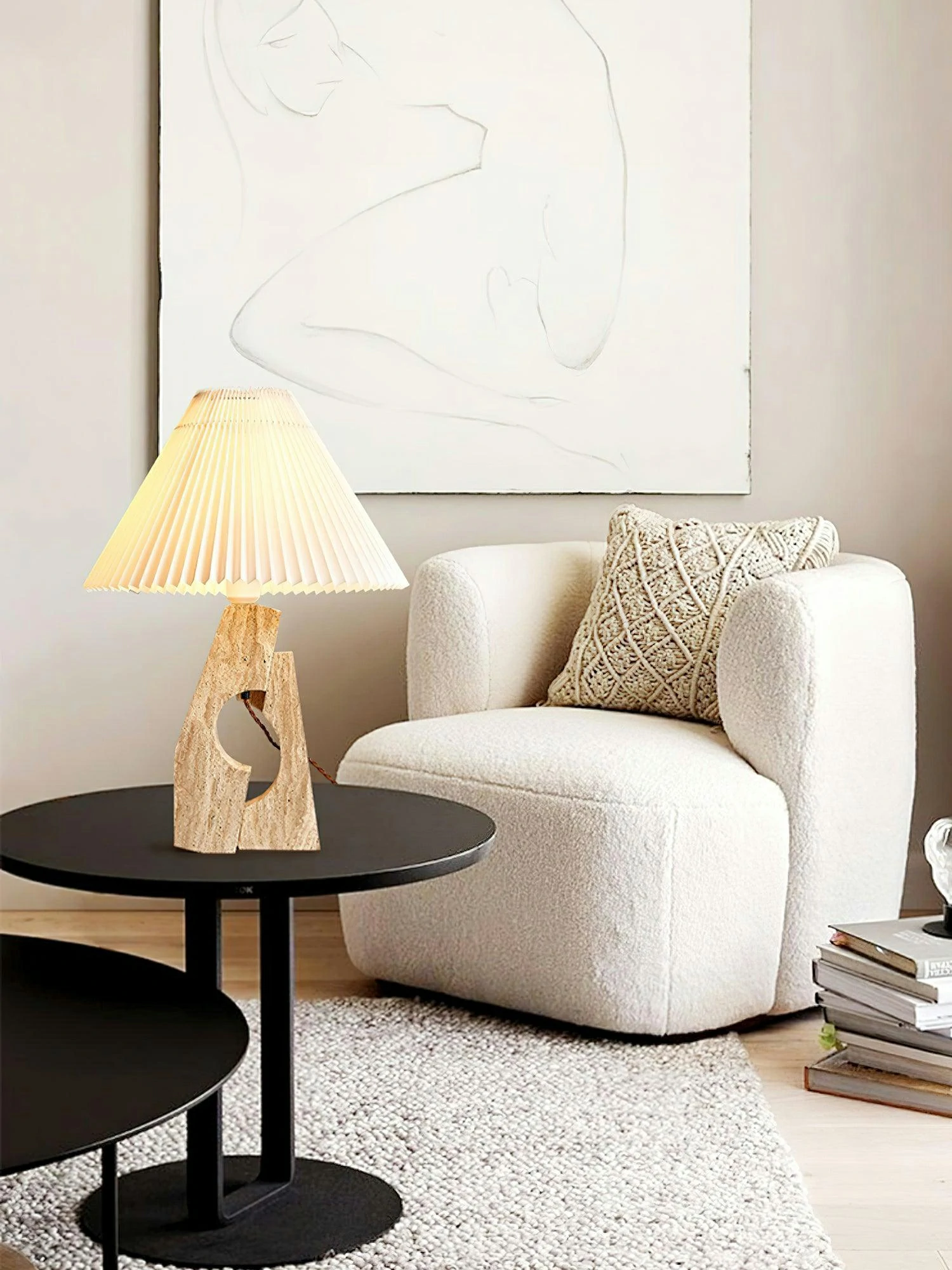 Stone Pillar Table Lamp - Image 5