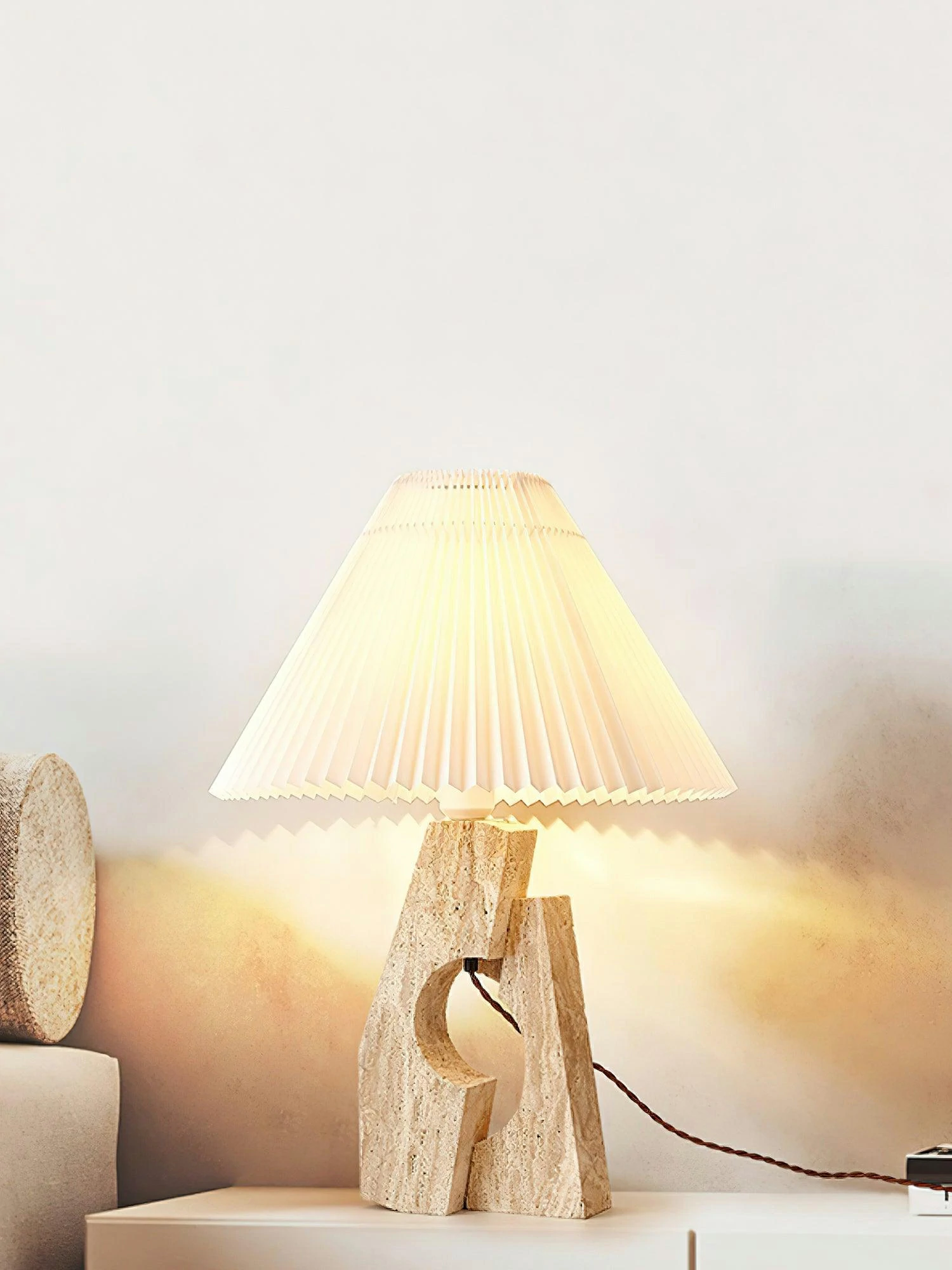 Stone Pillar Table Lamp - Image 2