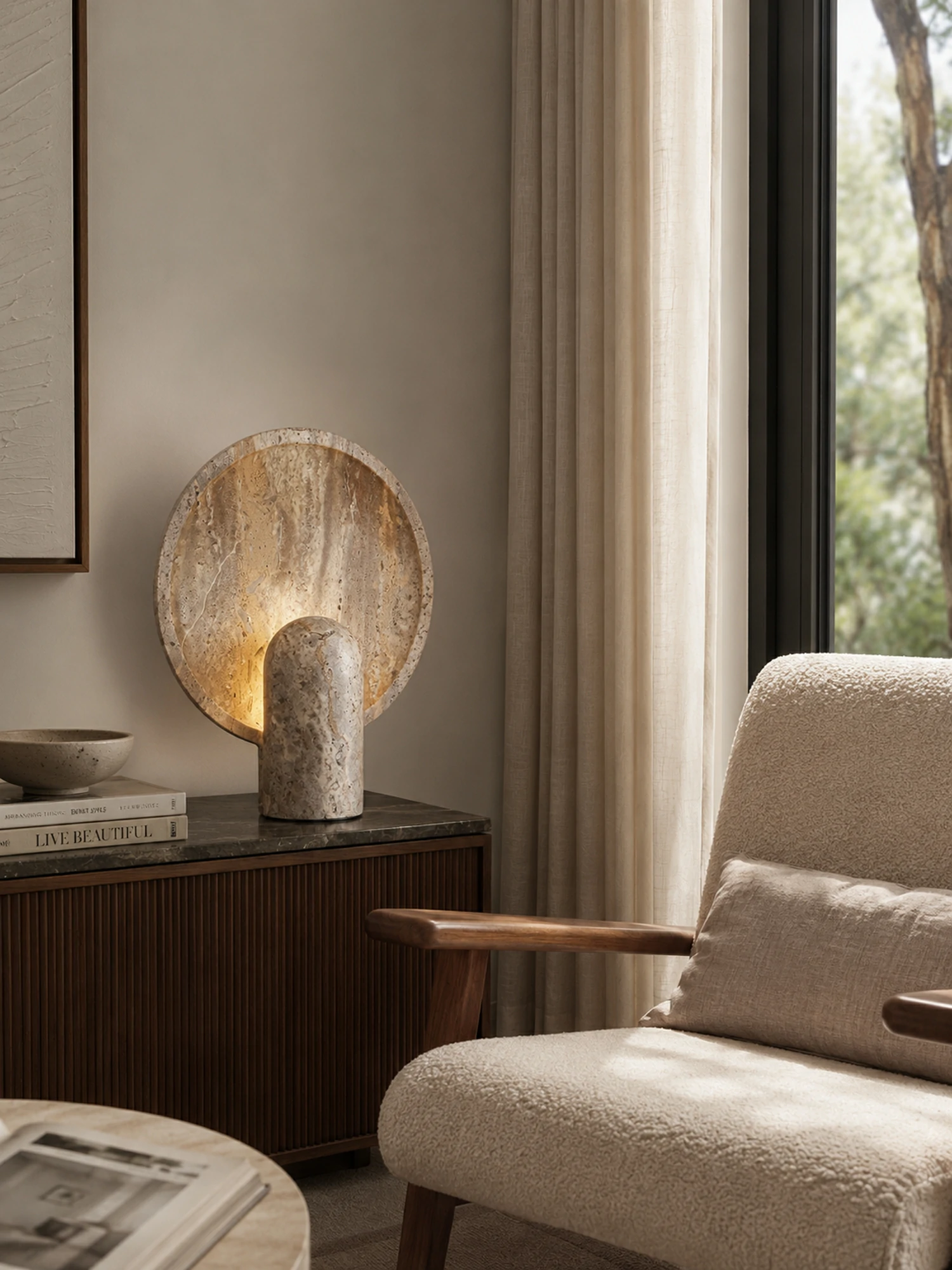 Stone Table Lamp - Image 6