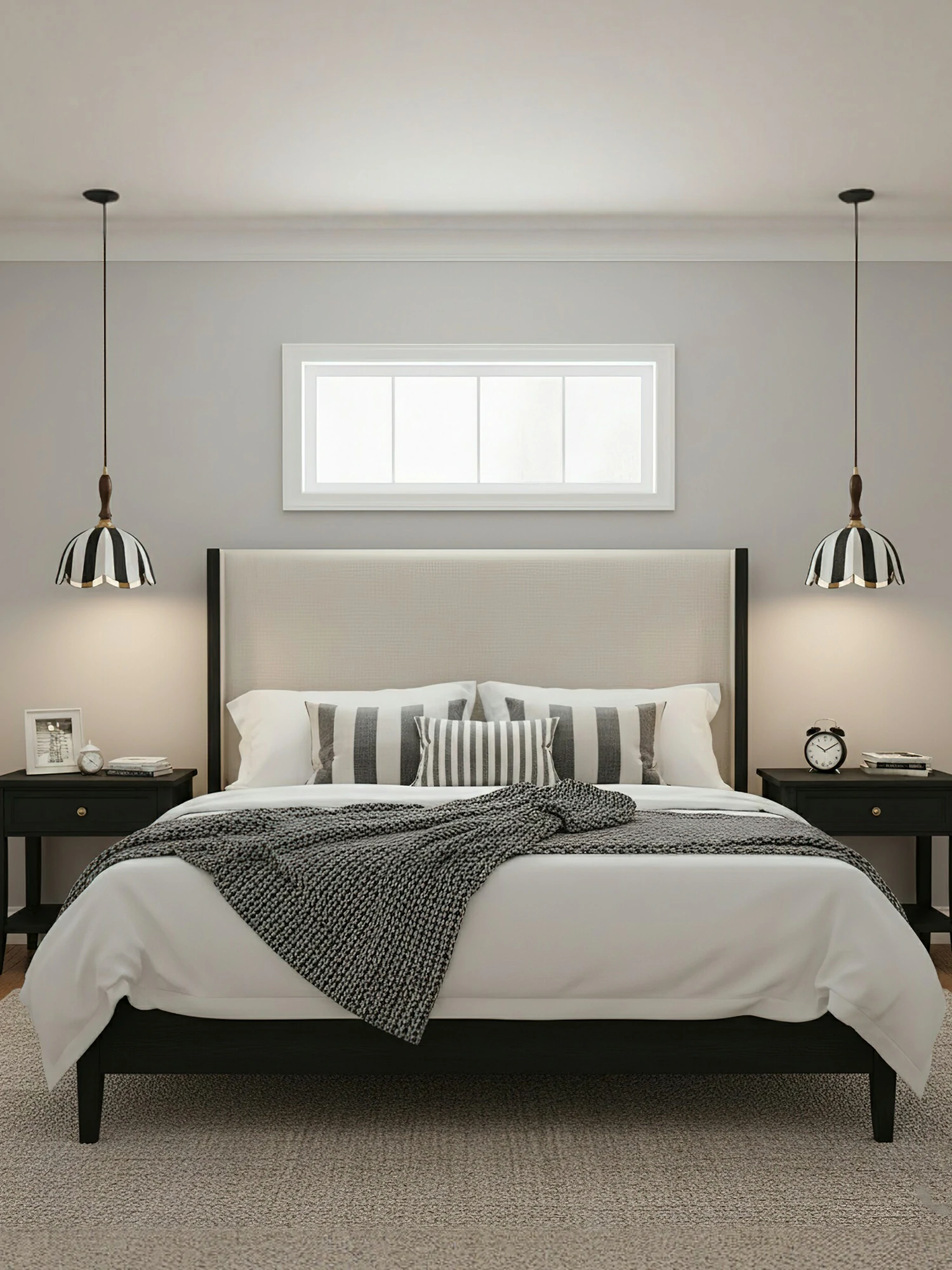 Stripe Tulip Pendant Light - Image 7