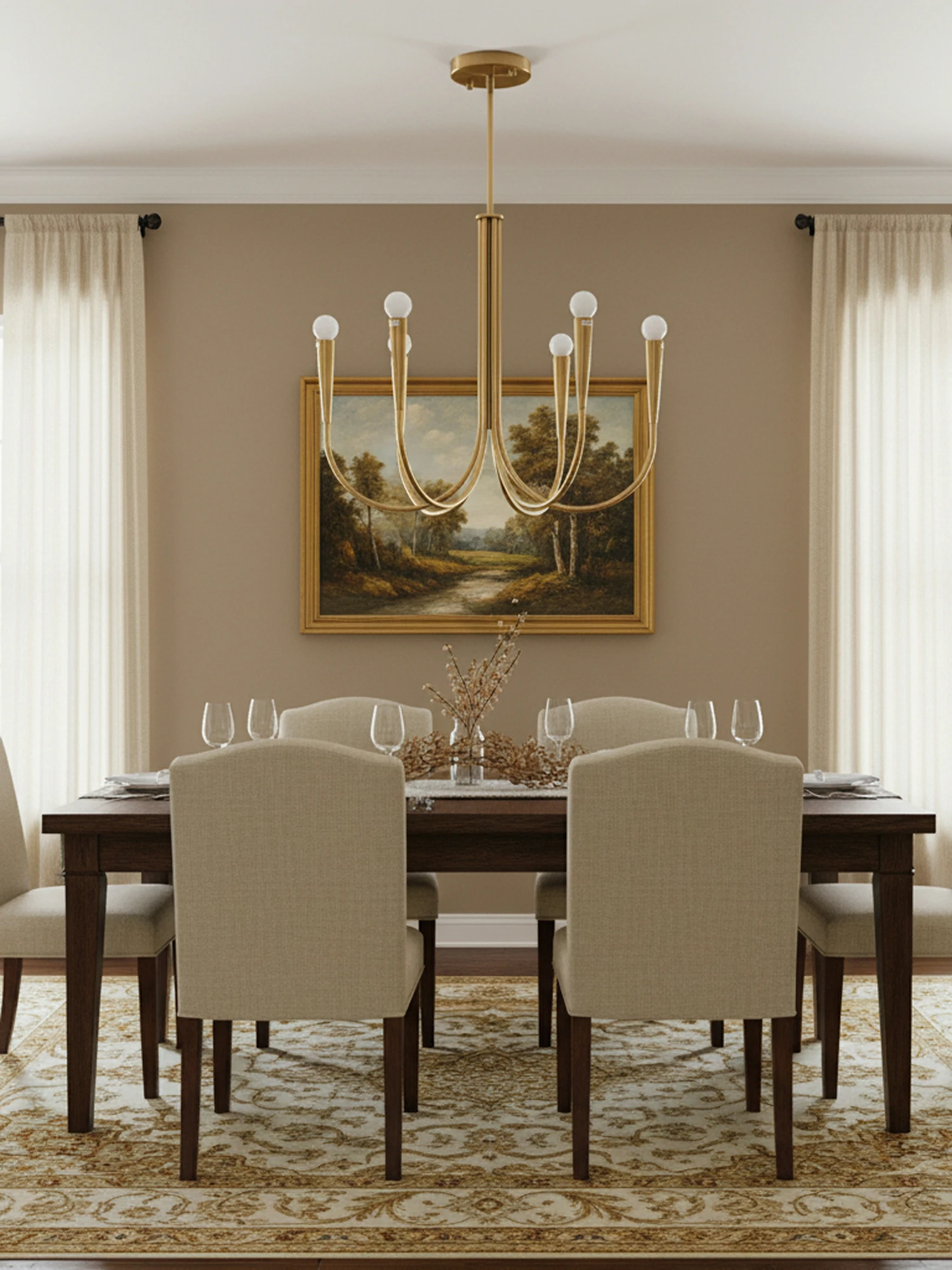 Swoop Arm Chandelier - Image 17