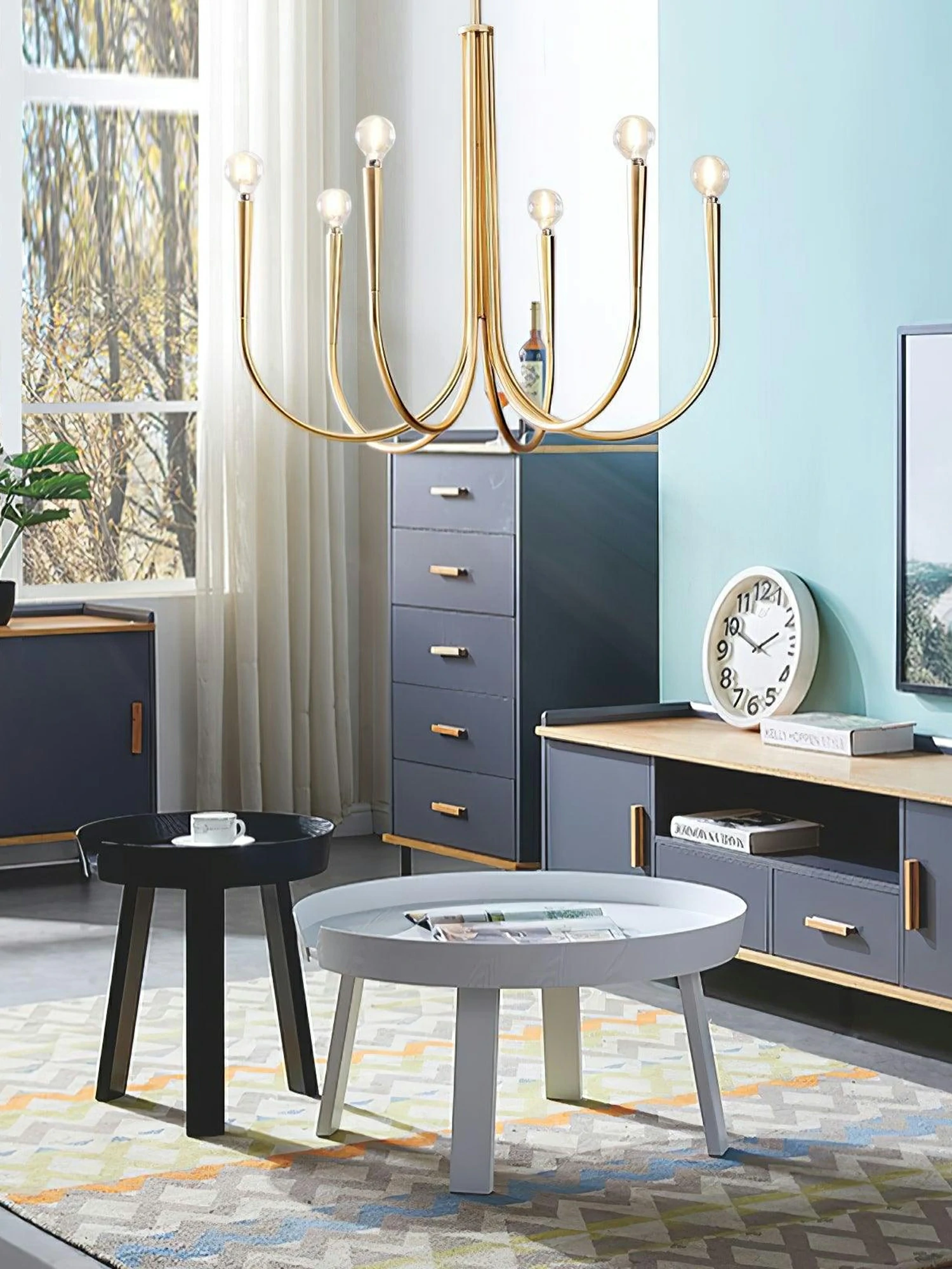Swoop Arm Chandelier - Image 3