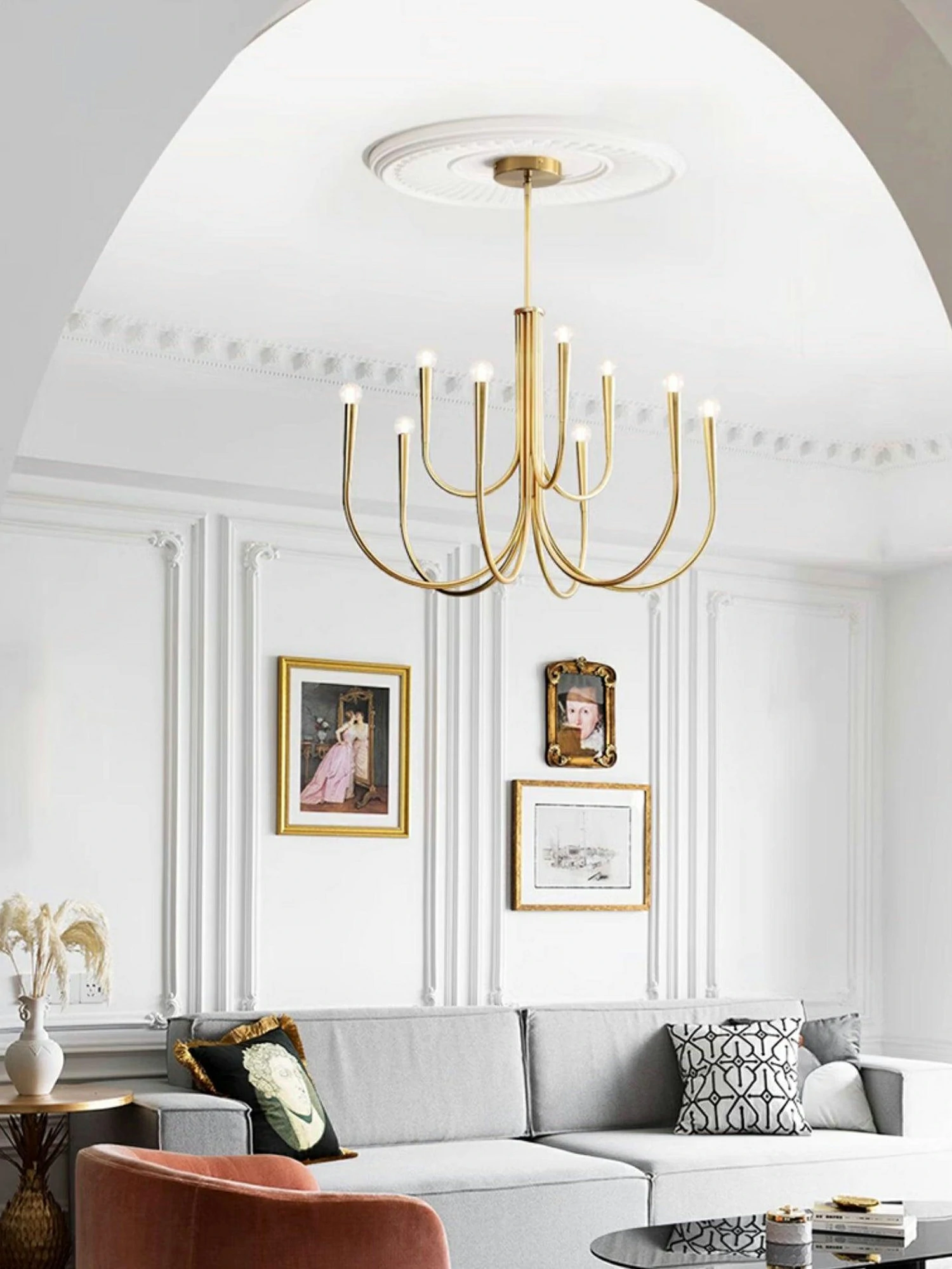 Swoop Arm Chandelier - Image 6