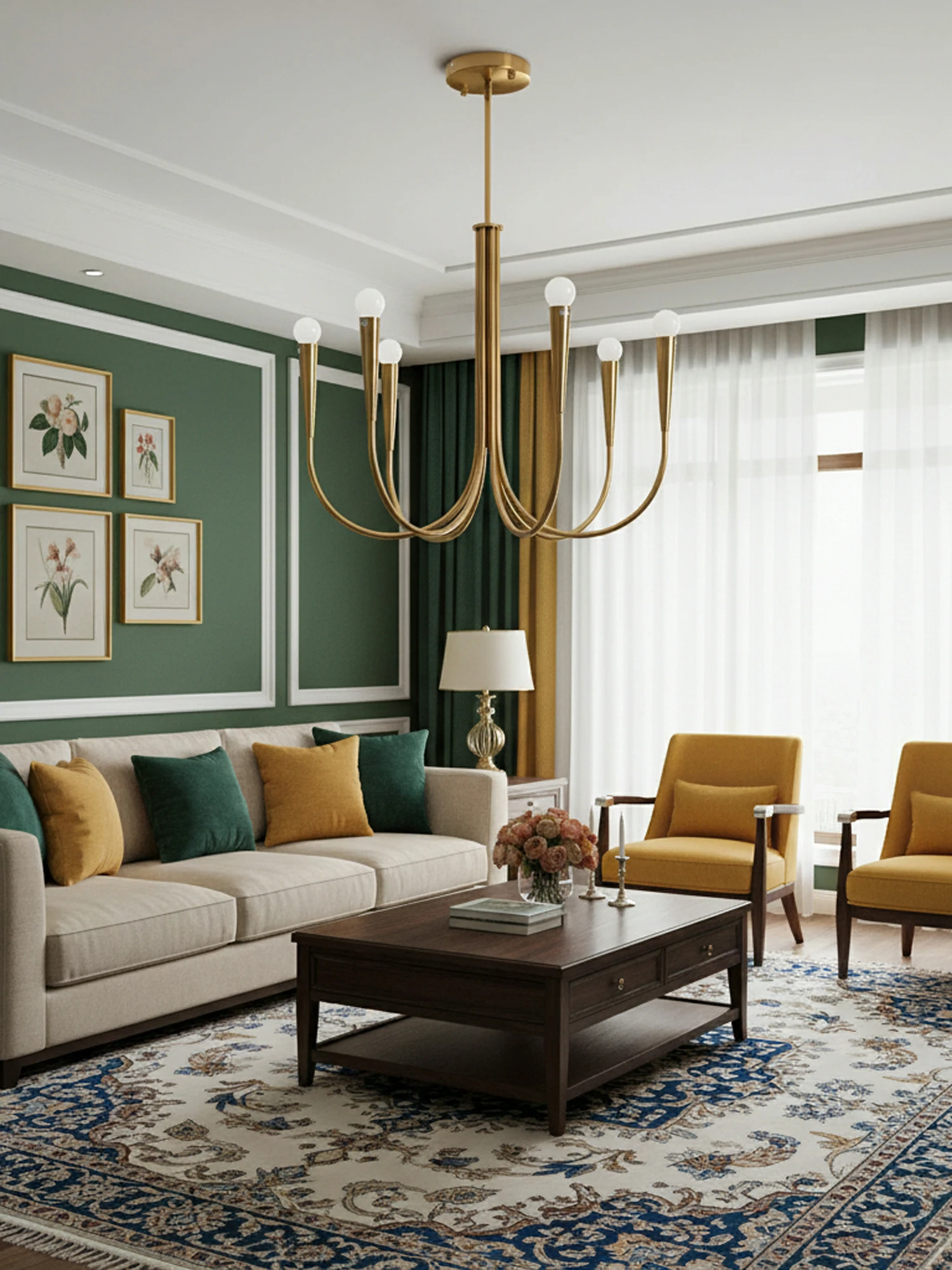 Swoop Arm Chandelier - Image 7