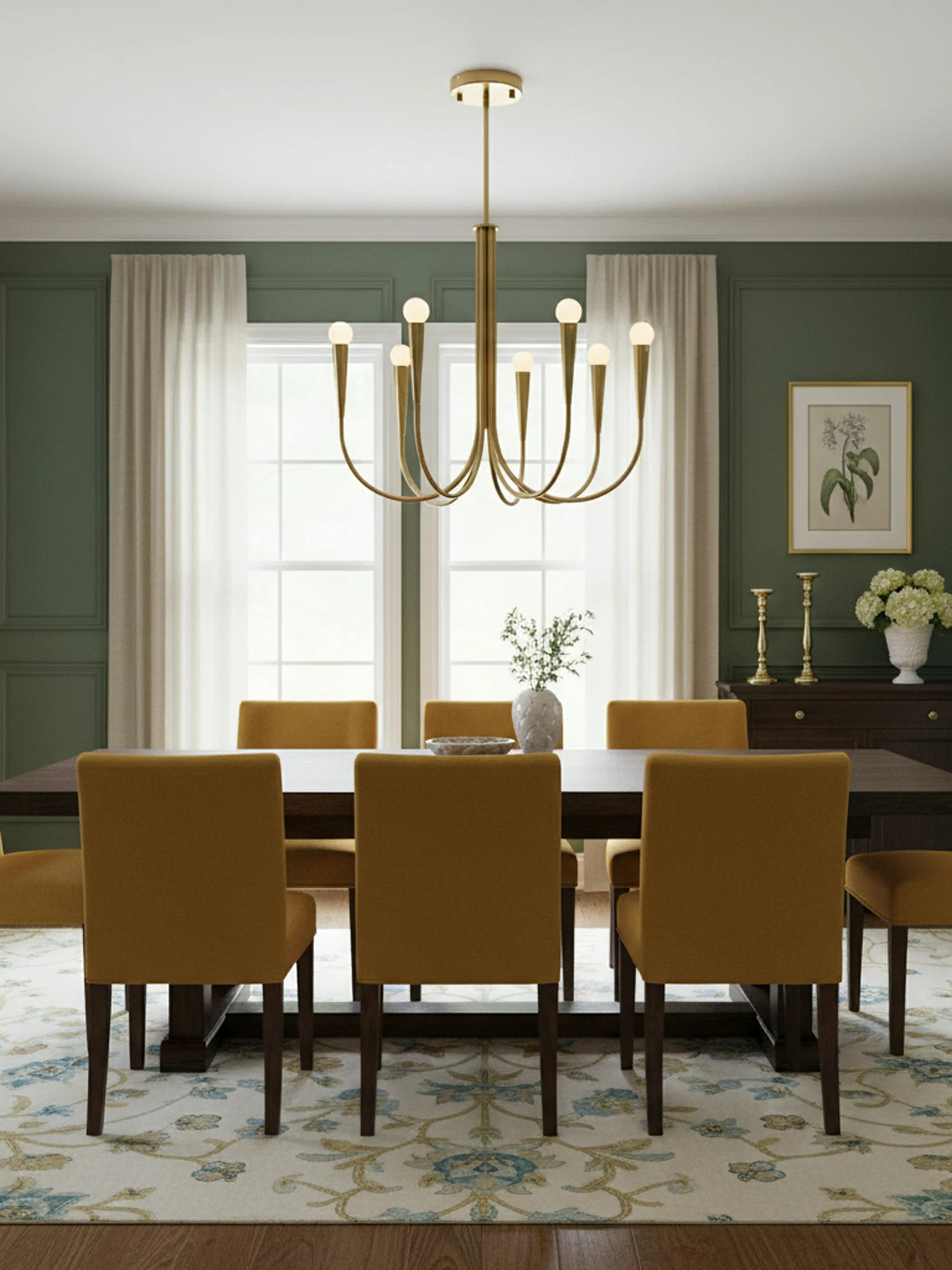 Swoop Arm Chandelier - Image 4