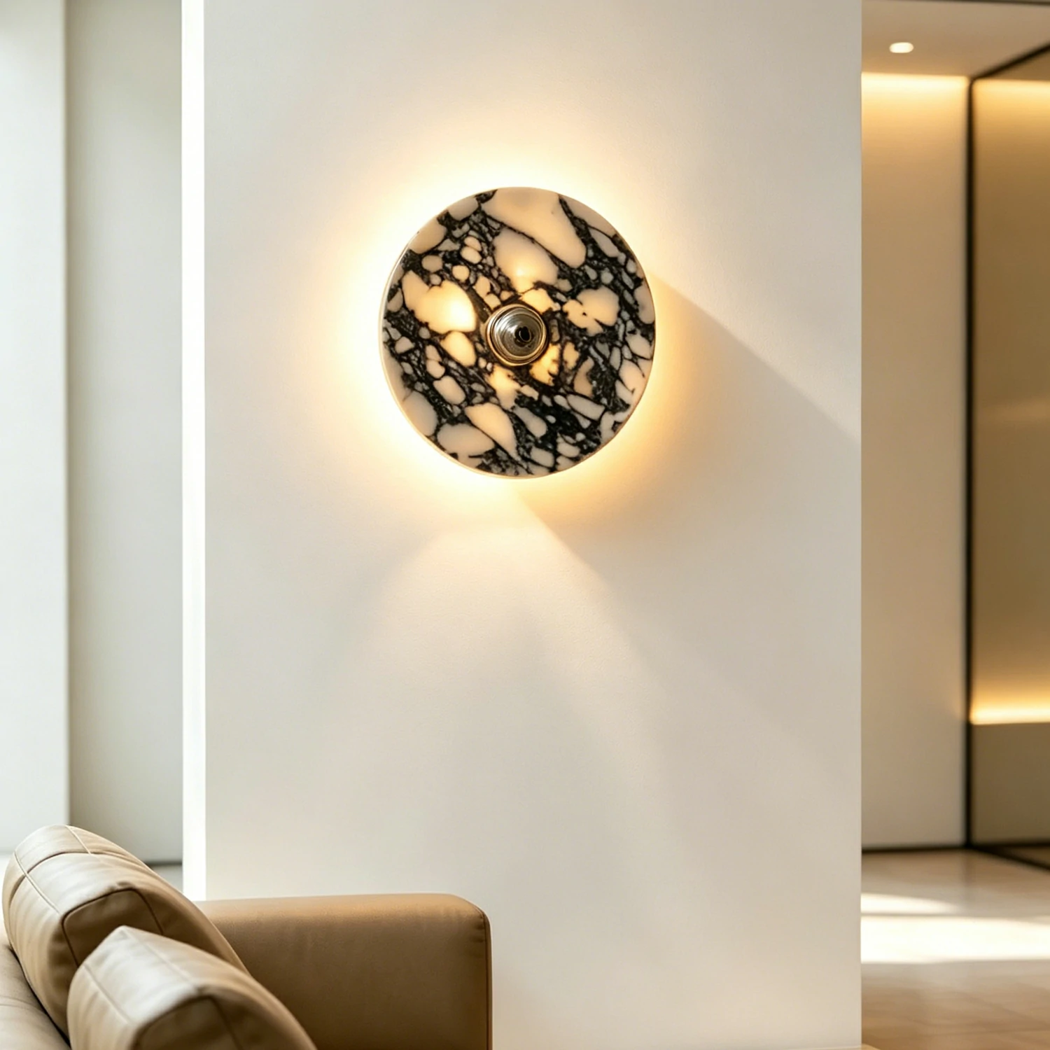 Terkel Marble Wall Lamp - Image 2