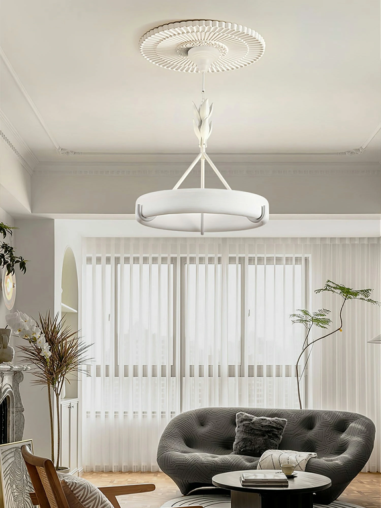 Tinsley Plaster Chandelier - Image 3