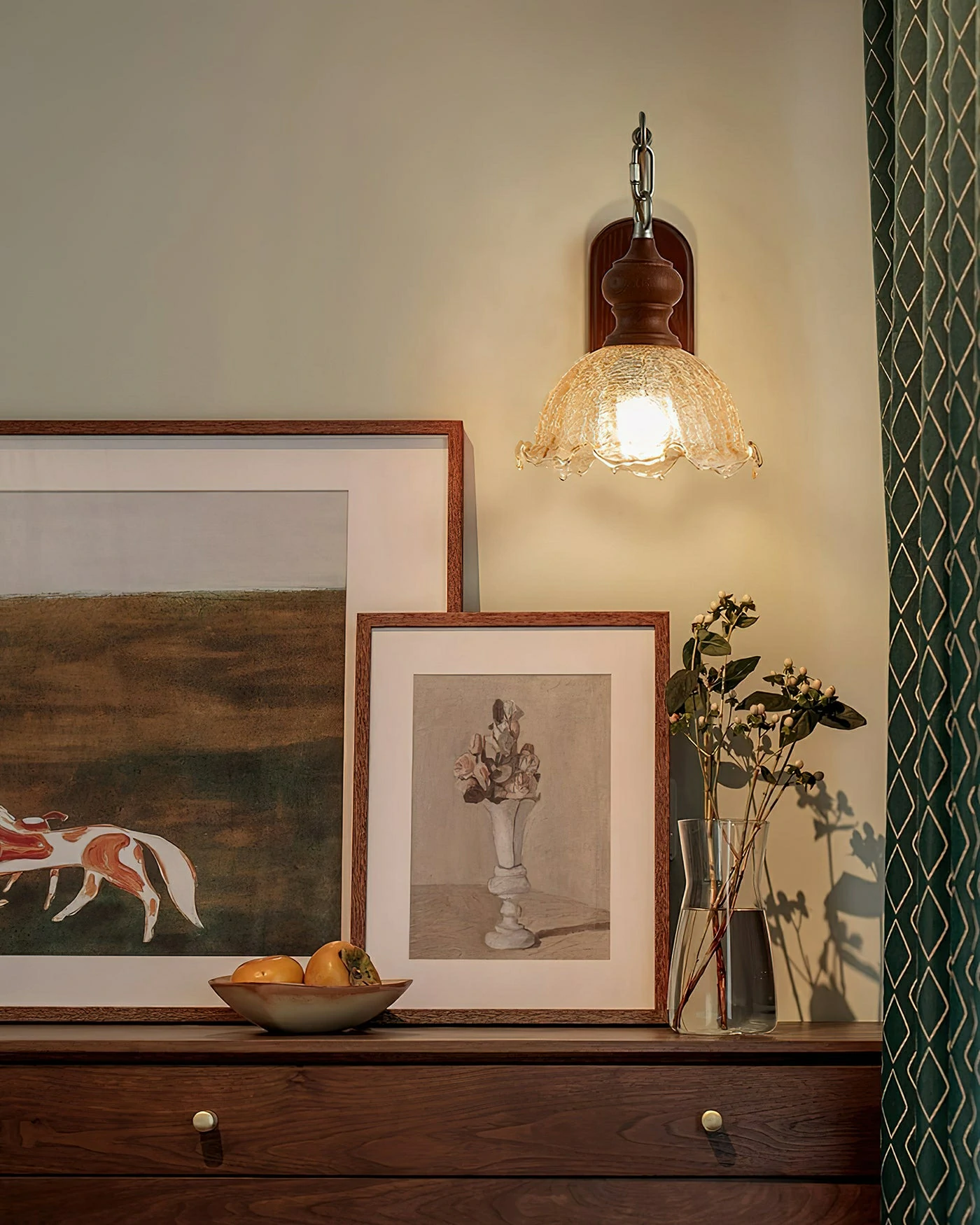 Vintage Flower Wall Lamp - Image 4