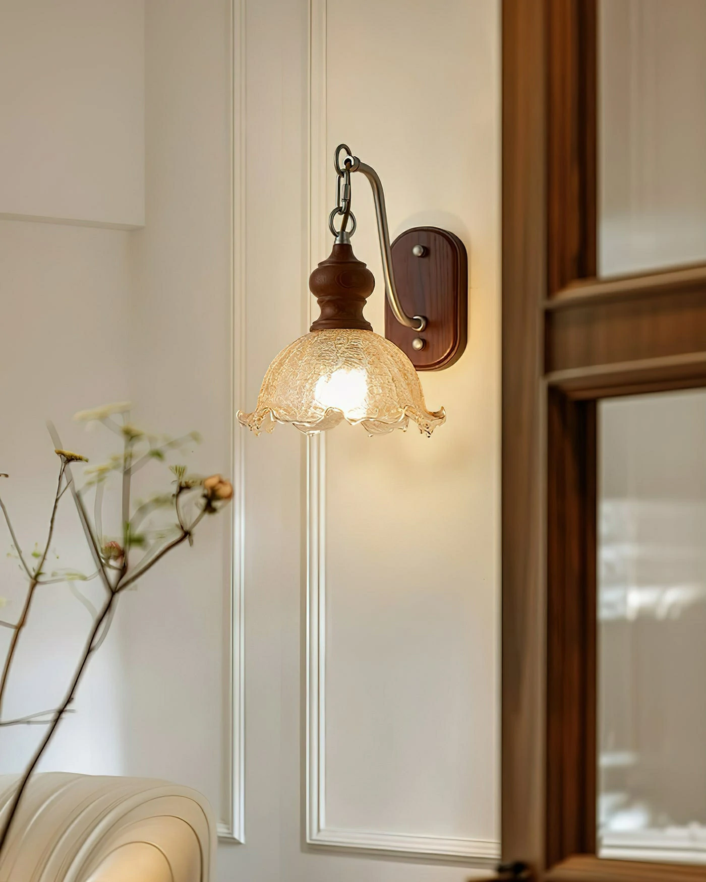 Vintage Flower Wall Lamp - Image 5