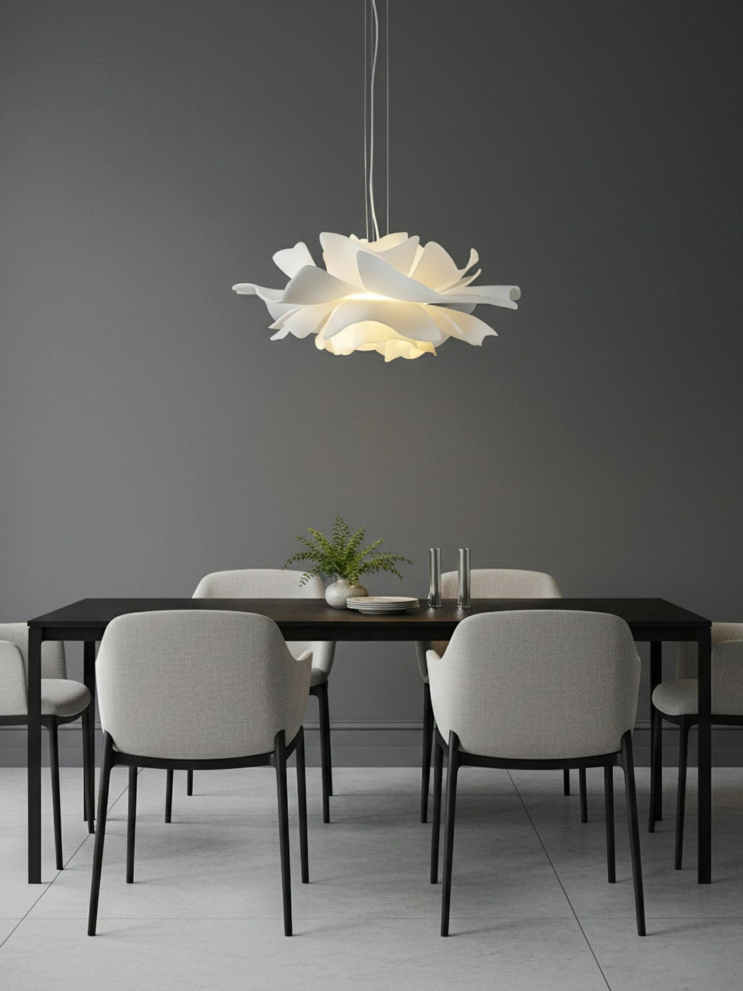 White Lotus Pendant Light - Image 5