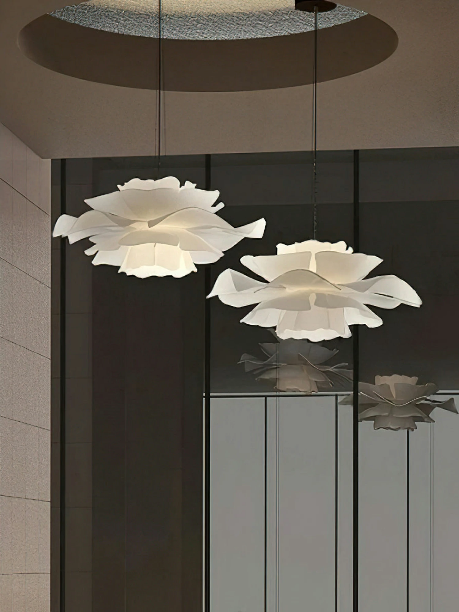 White Lotus Pendant Light - Image 6