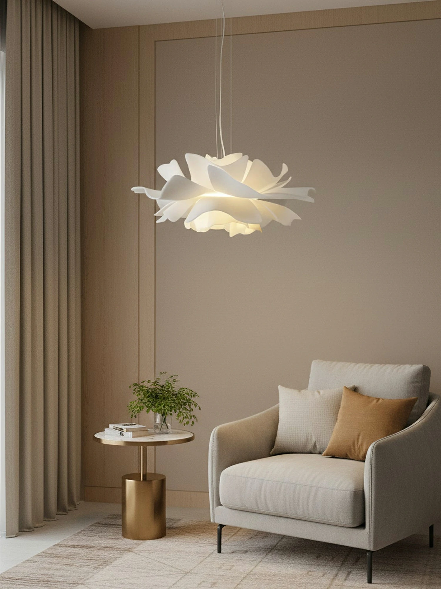 White Lotus Pendant Light - Image 11