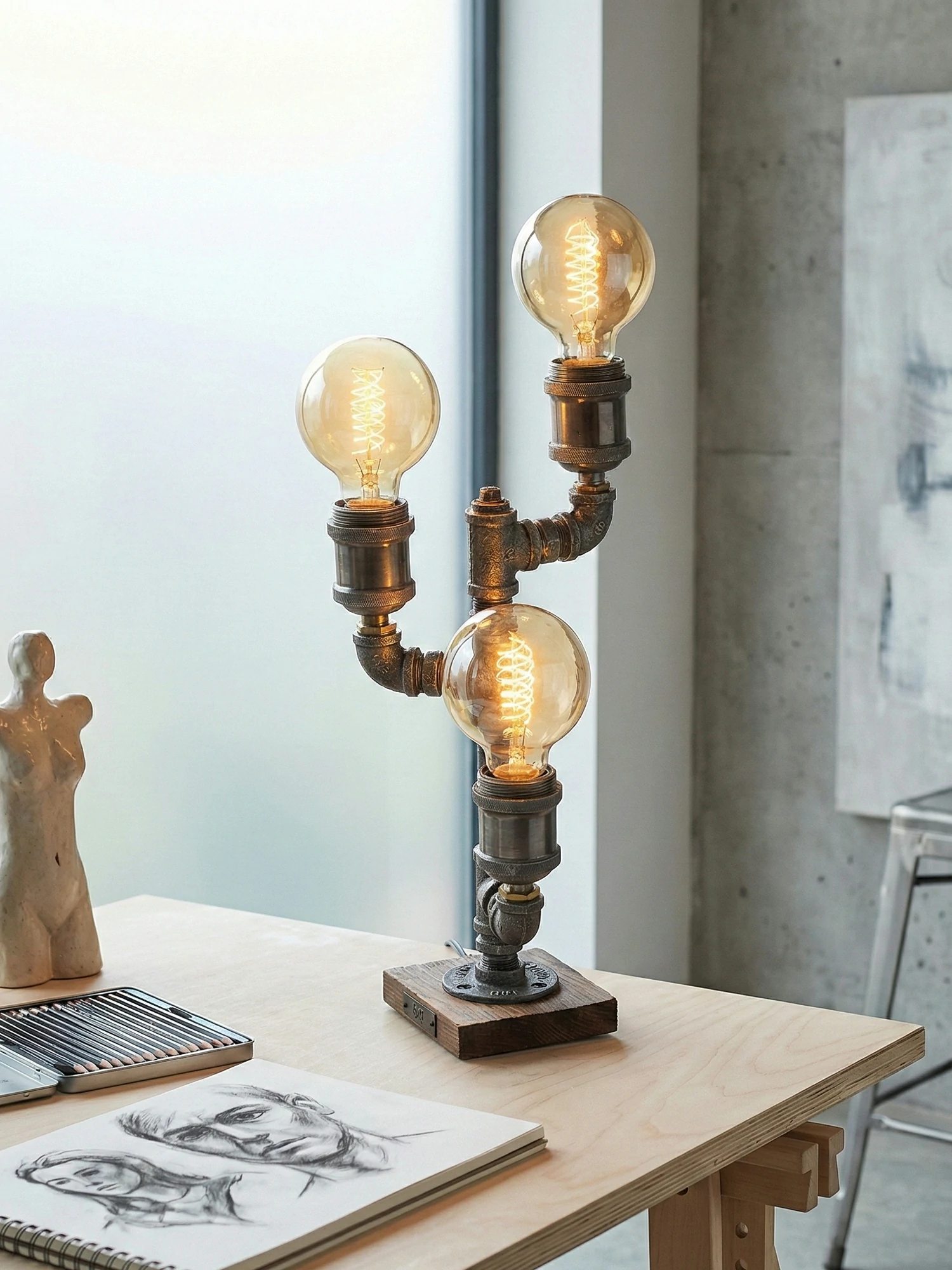 Wood Edison Table Lamp - Image 3