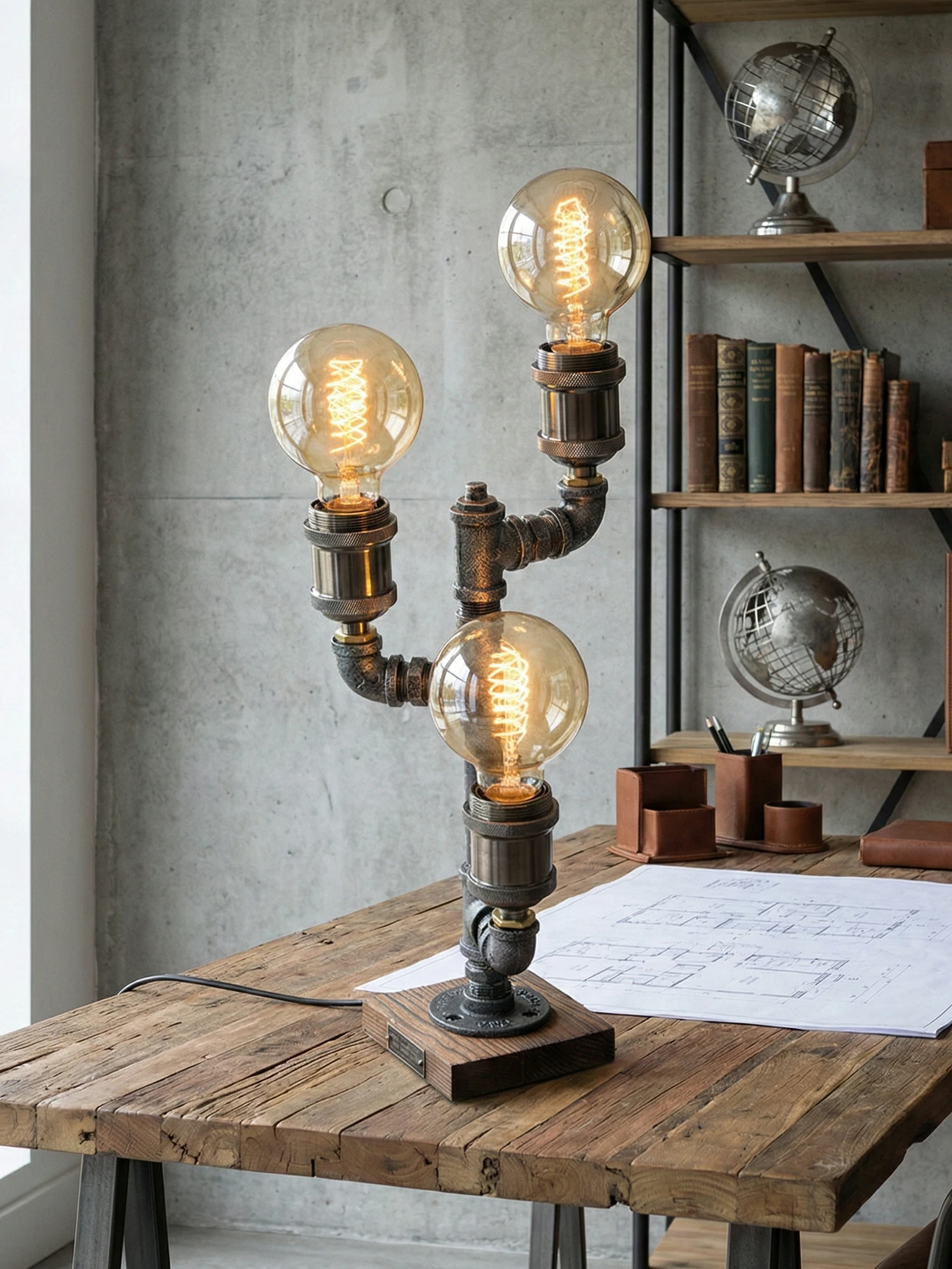 Wood Edison Table Lamp - Image 2