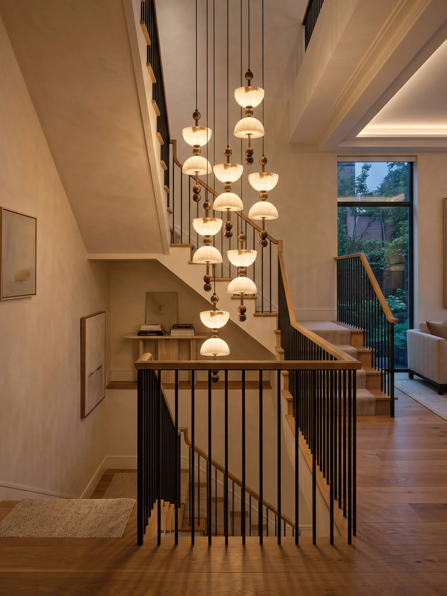 Duo Alabaster Pendant Lamp