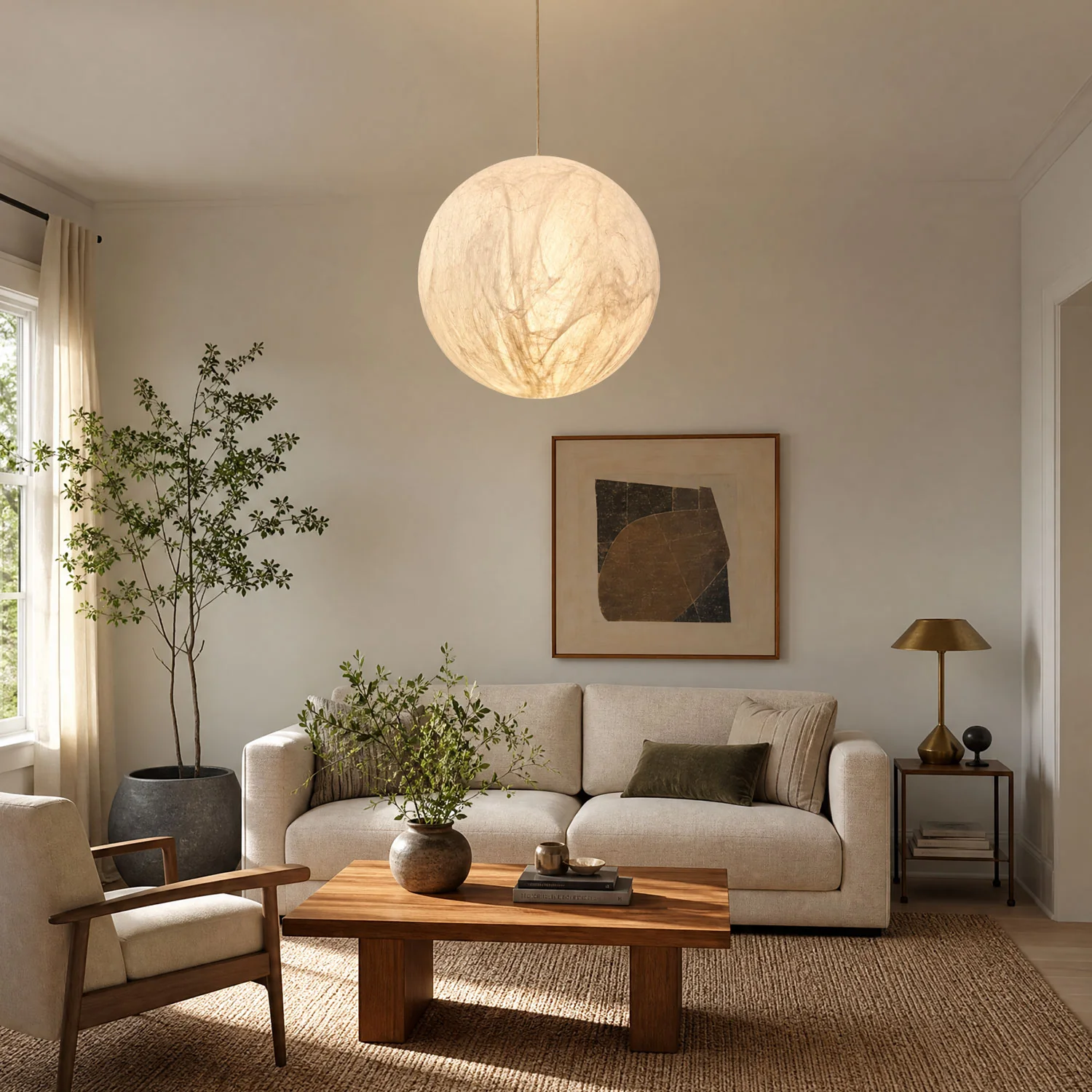 Moon Silk Pendant Lamp