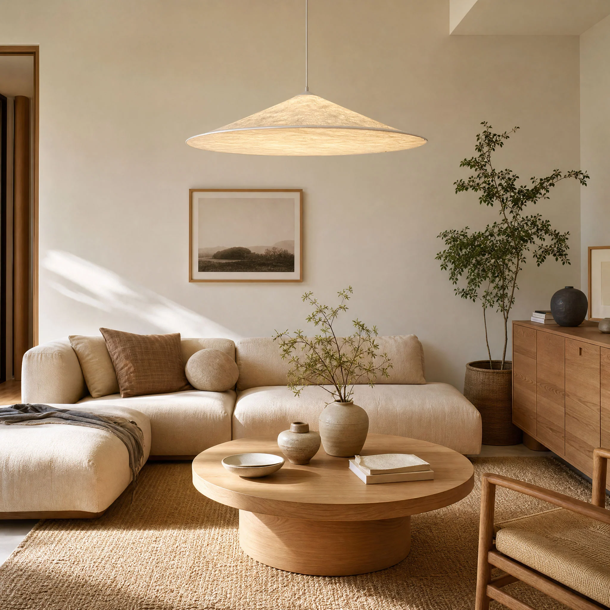 Solara Disc Paper Pendant Lamp