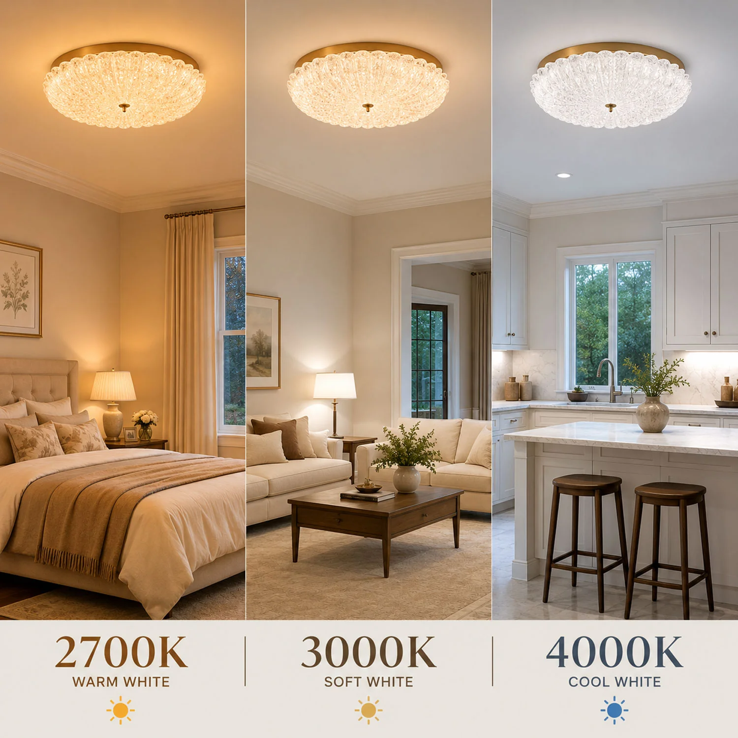 Ceiling light color temperature guide