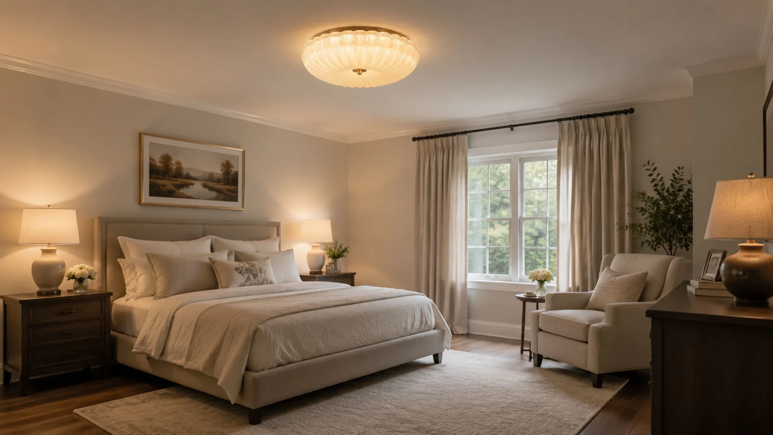 Ripple Glass Ceiling Light