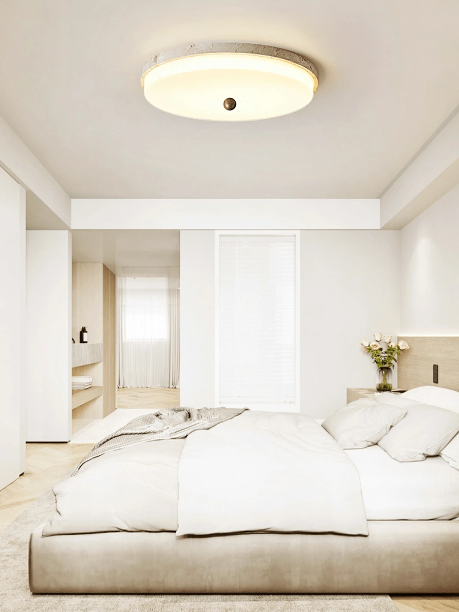 Aeon Travertine Orb Ceiling Light - Image 5