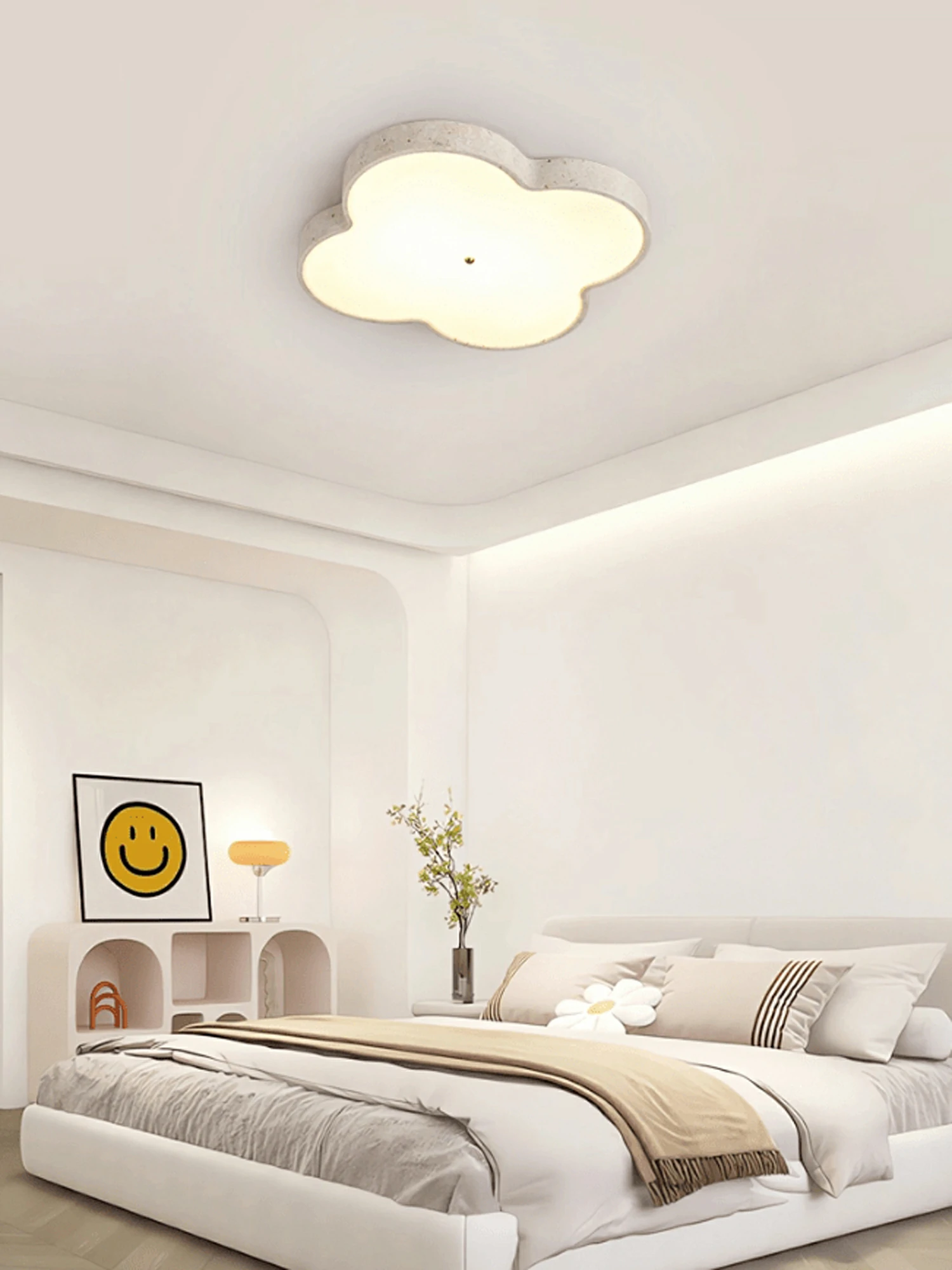 Aethel Cloud Travertine Ceiling Lamp - Image 3