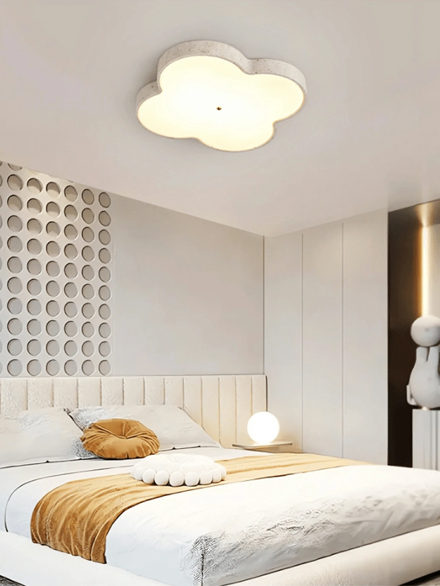 Aethel Cloud Travertine Ceiling Lamp - Image 4
