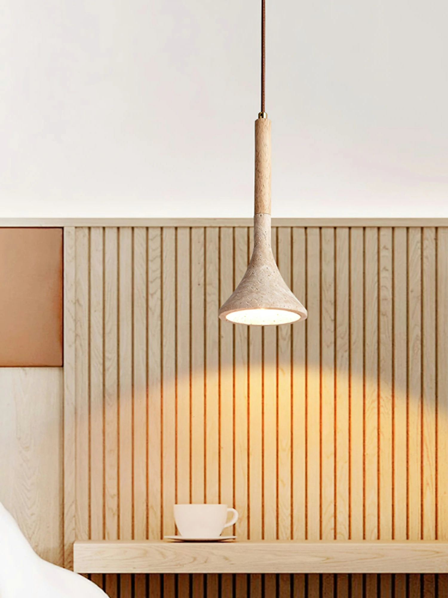 Aplomb Travertine Pendant Lamp - Image 6