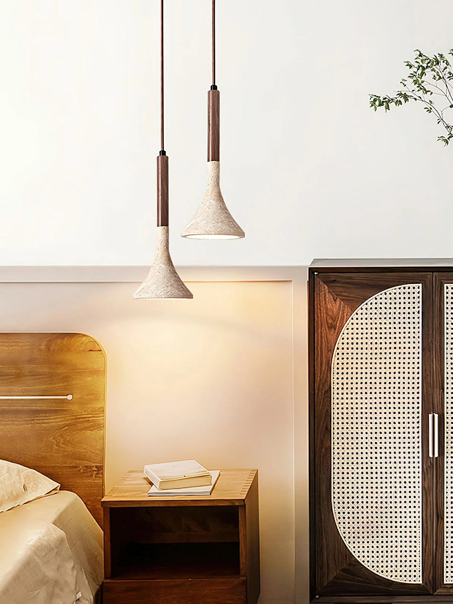 Aplomb Travertine Pendant Lamp - Image 3