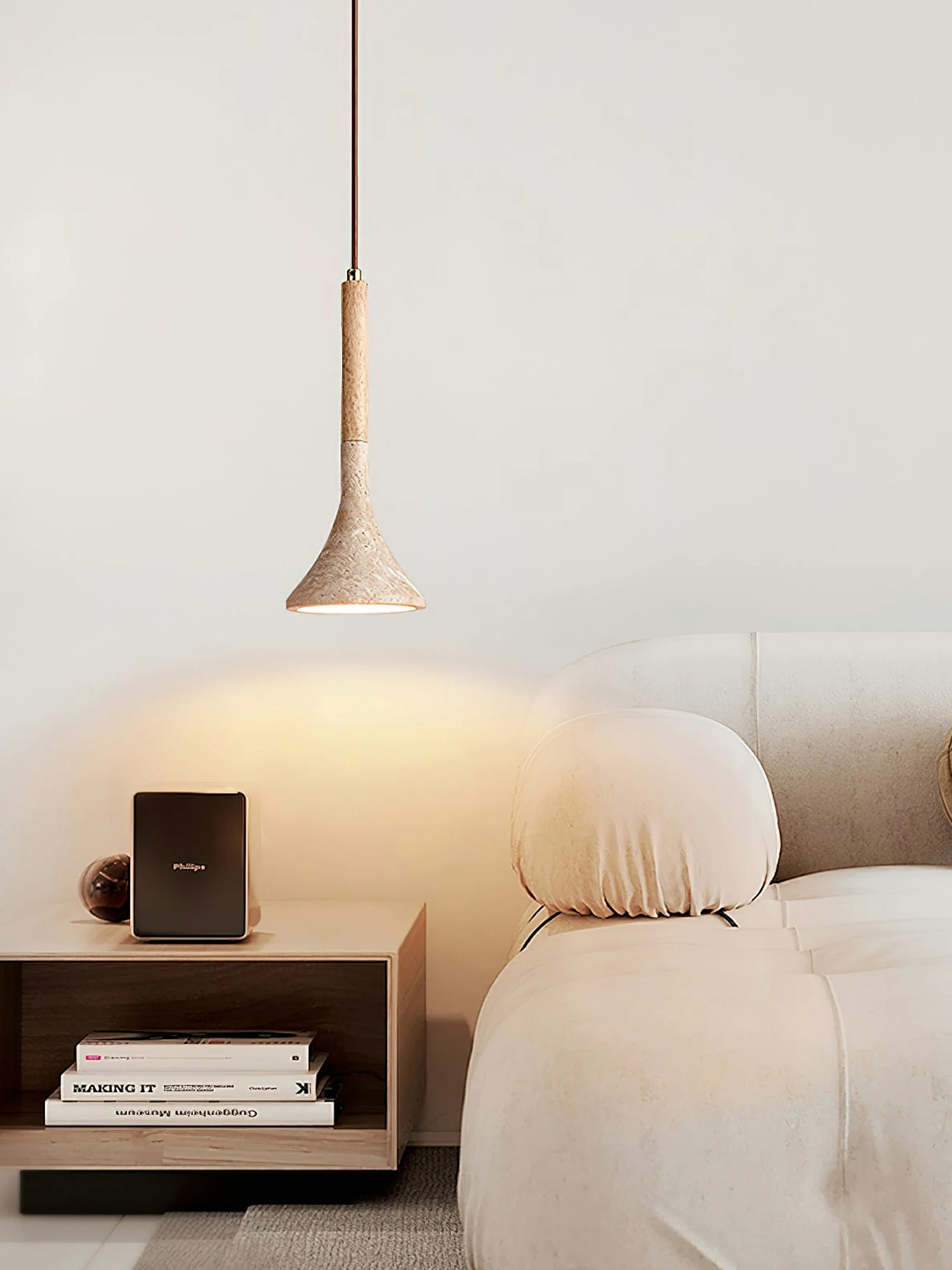 Aplomb Travertine Pendant Lamp - Image 5